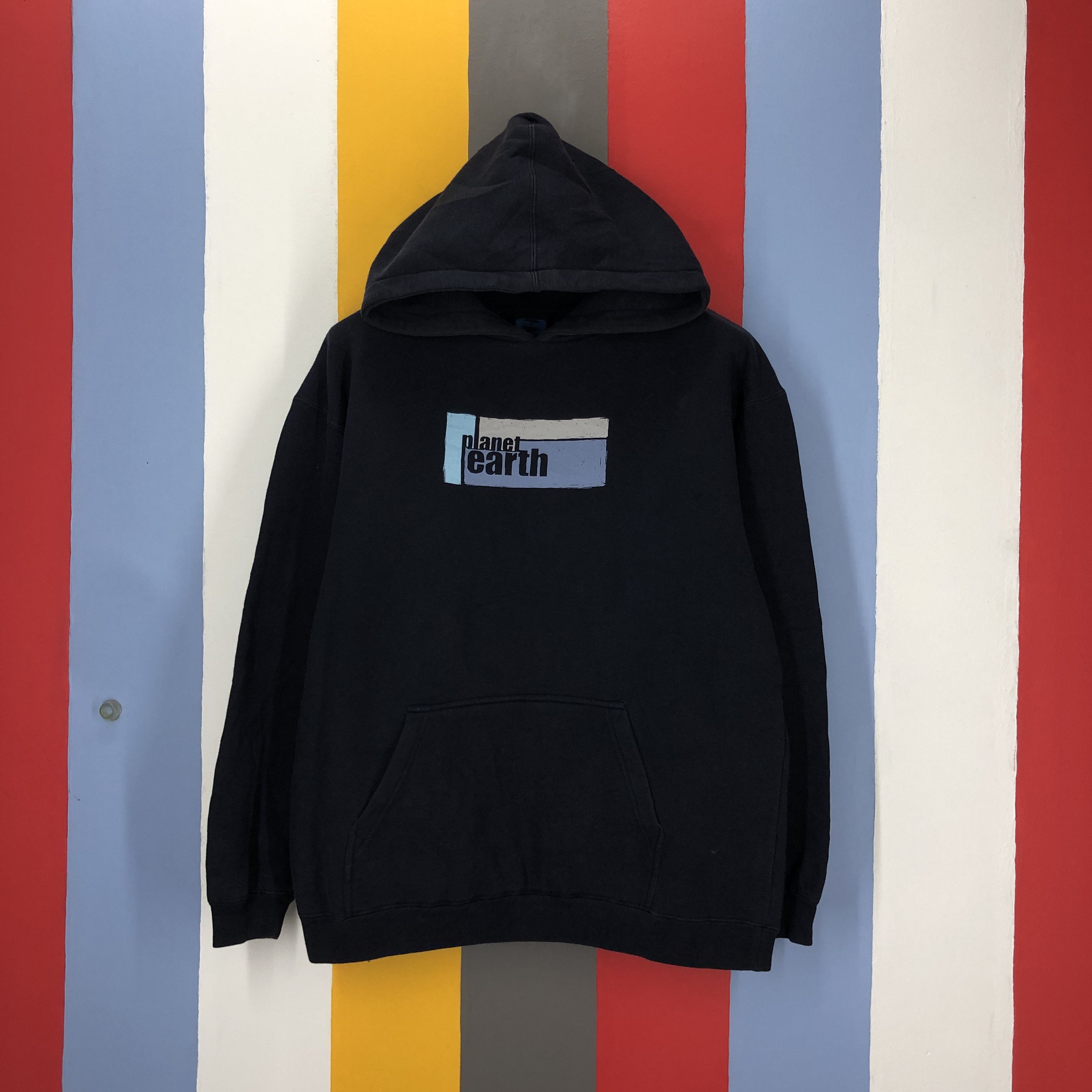 Other 90s Vintage PLANET EARTH Hoodie Pullover #1592/01 Size US M / EU 48-50 / 2 - 1 Thumbnail