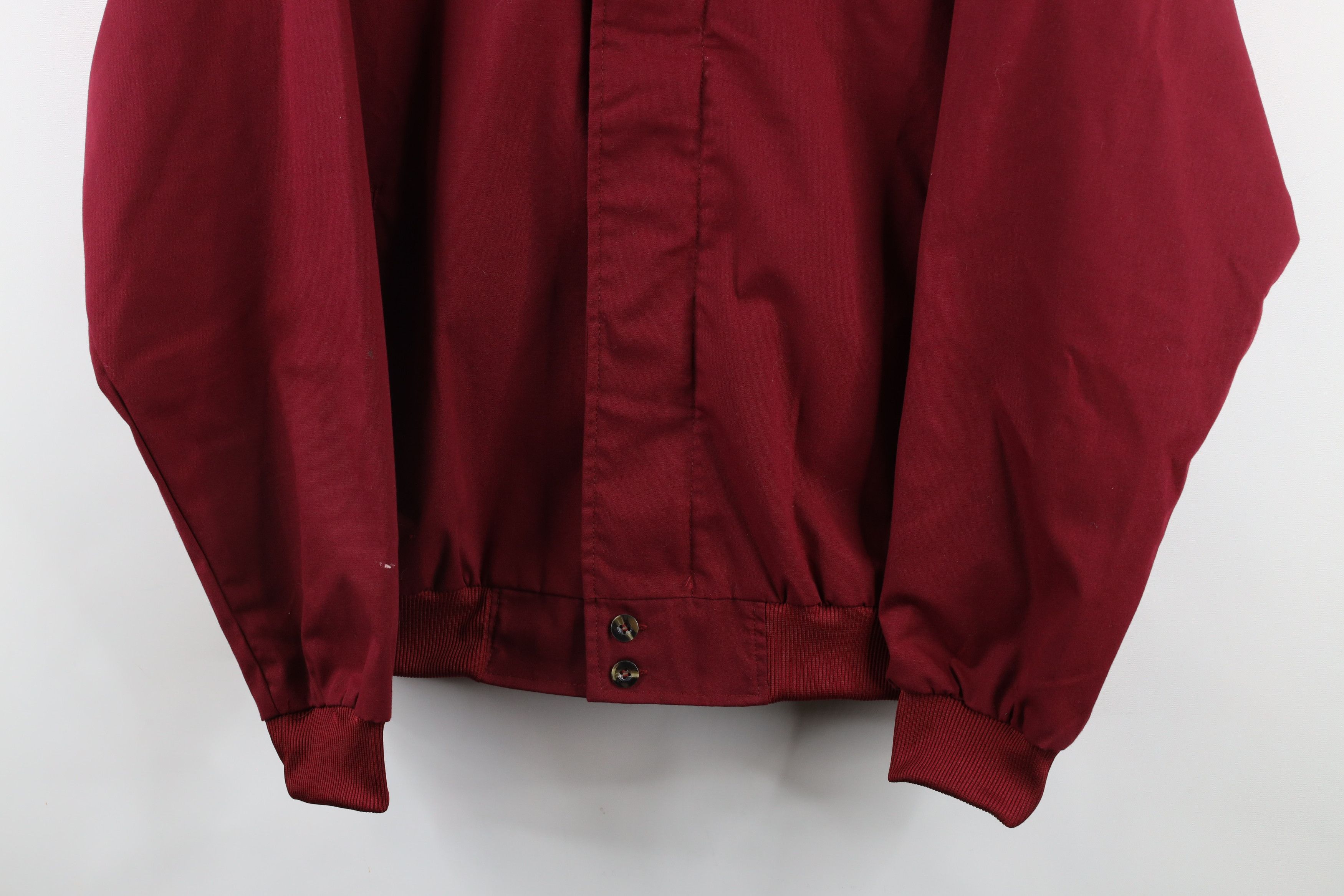 Vintage Vintage 90s Streetwear Blank Full Zip Bomber Jacket Red Size US M / EU 48-50 / 2 - 3 Thumbnail