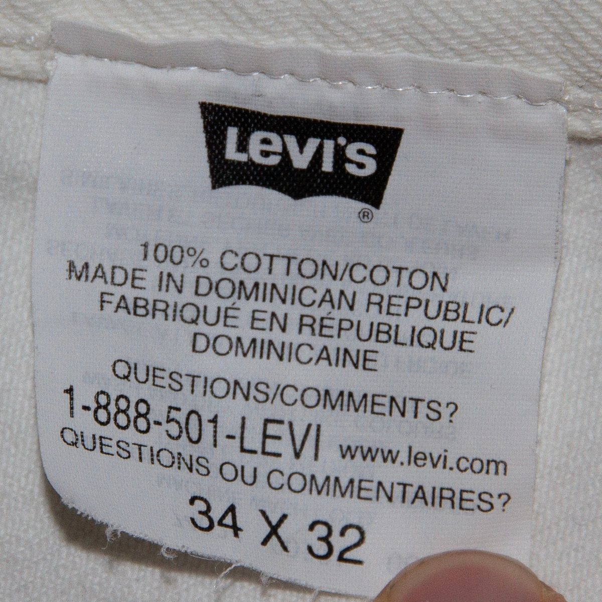 Levi's Levi’s 501 White Denim Size US 34 / EU 50 - 3 Thumbnail