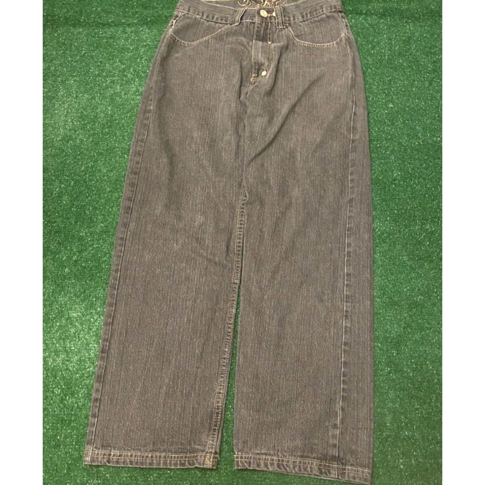 JNCO VINTAGE Y2K Baggy Skater Grunge Jeans VTG Mens Size 30 Embroidered JNCO Style Wide-Leg Size US 30 / EU 46 - 3 Thumbnail
