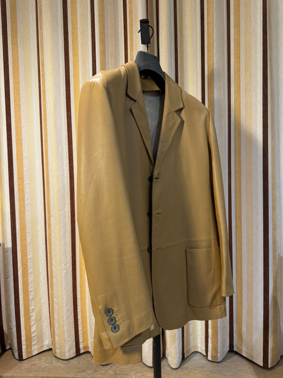 Loewe Loewe Vintage Brown Tan Superb Soft Leather Blazer Jacket 50 Size US M / EU 48-50 / 2 - 2 Thumbnail
