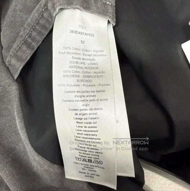 Dior Dior Gray Denim Men's Jacket . Size US S / EU 44-46 / 1 - 5 Thumbnail