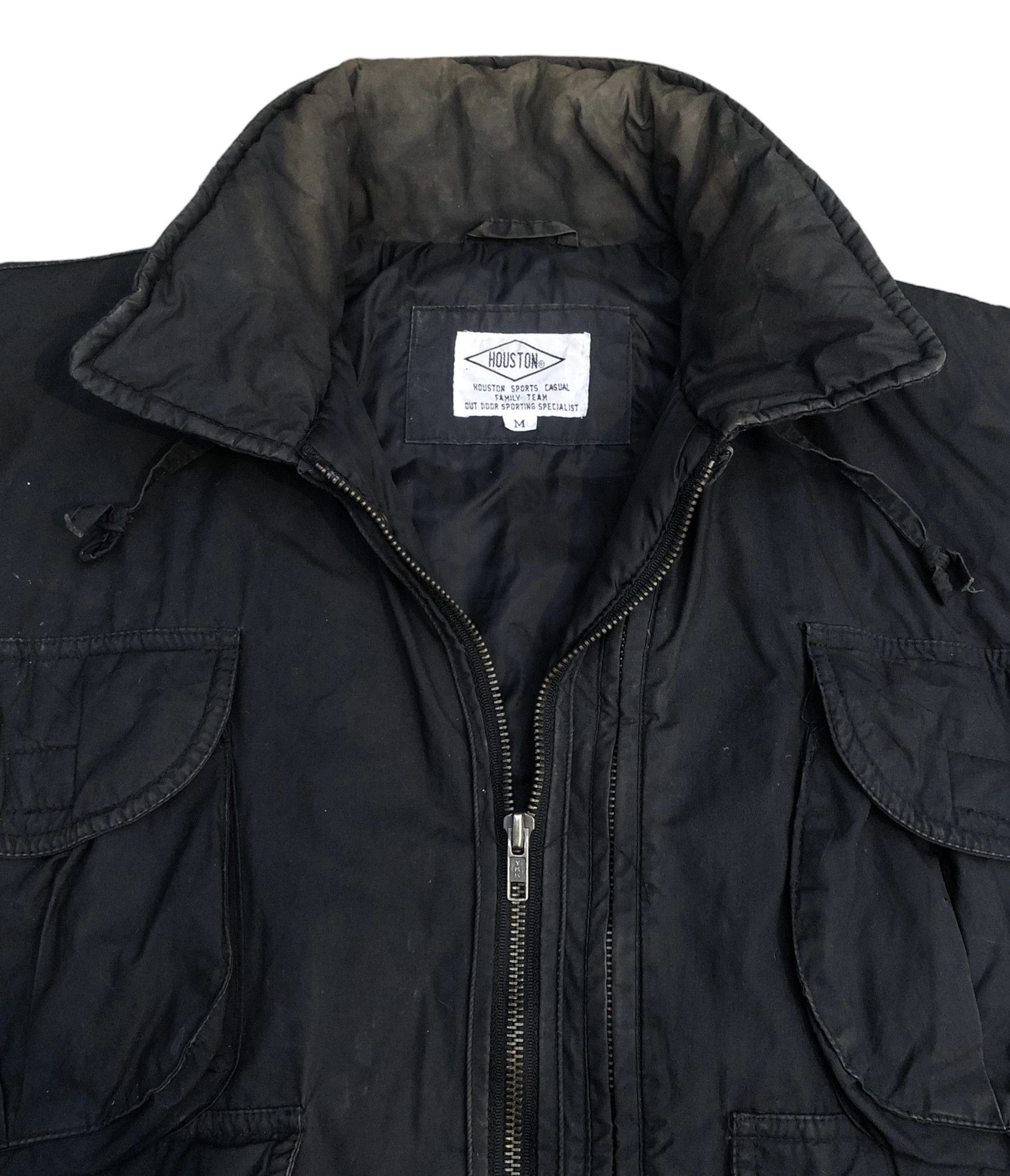 Issey Miyake × Le Grande Bleu (L.G.B.) Vtg HOUSTON Military Parachute Bomber Cargo Tactical Jacket Size US M / EU 48-50 / 2 - 6 Thumbnail