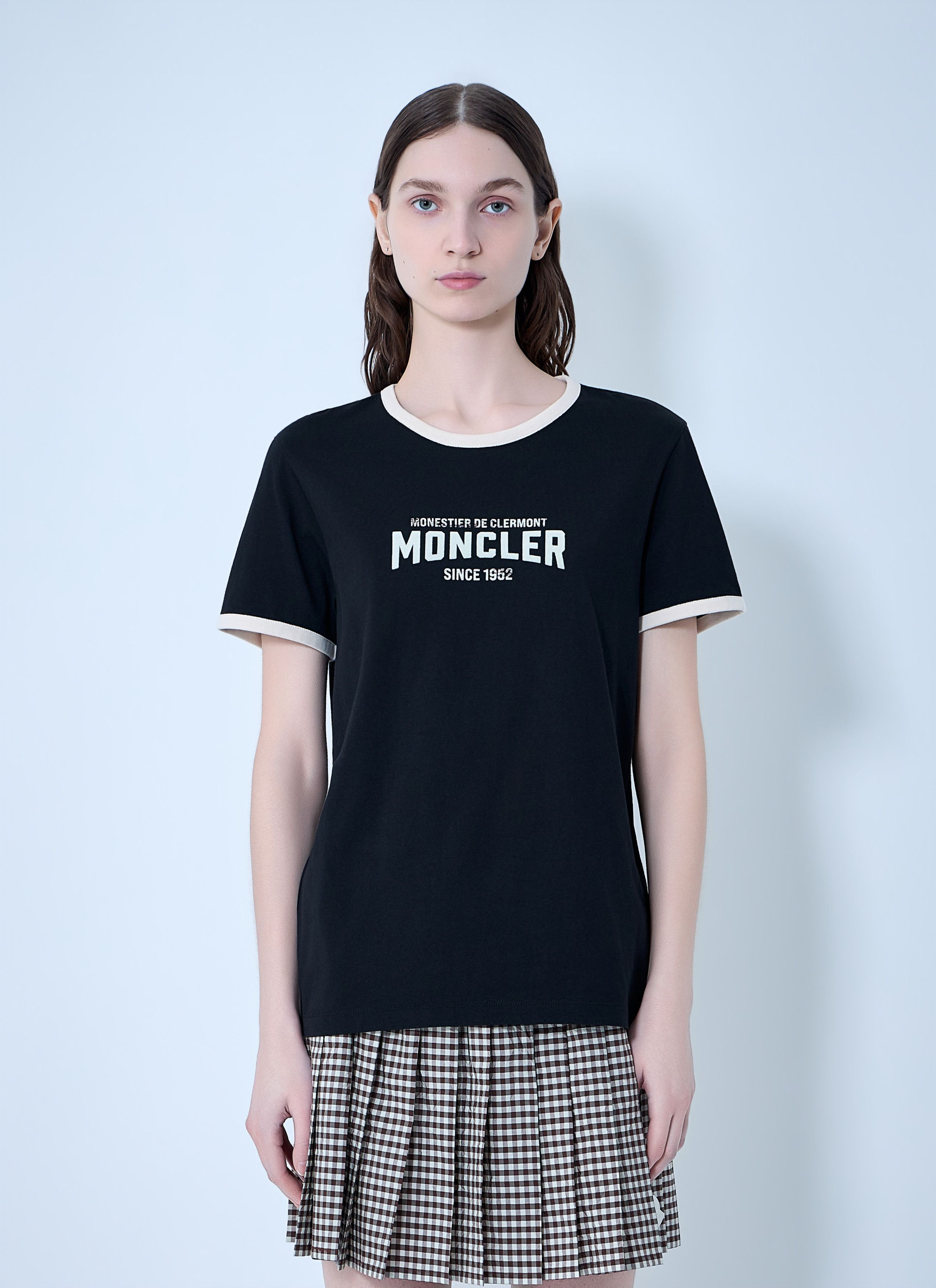 Moncler Cotton Jersey Logo T-Shirt Size S / US 4 / IT 40 - 1 Thumbnail