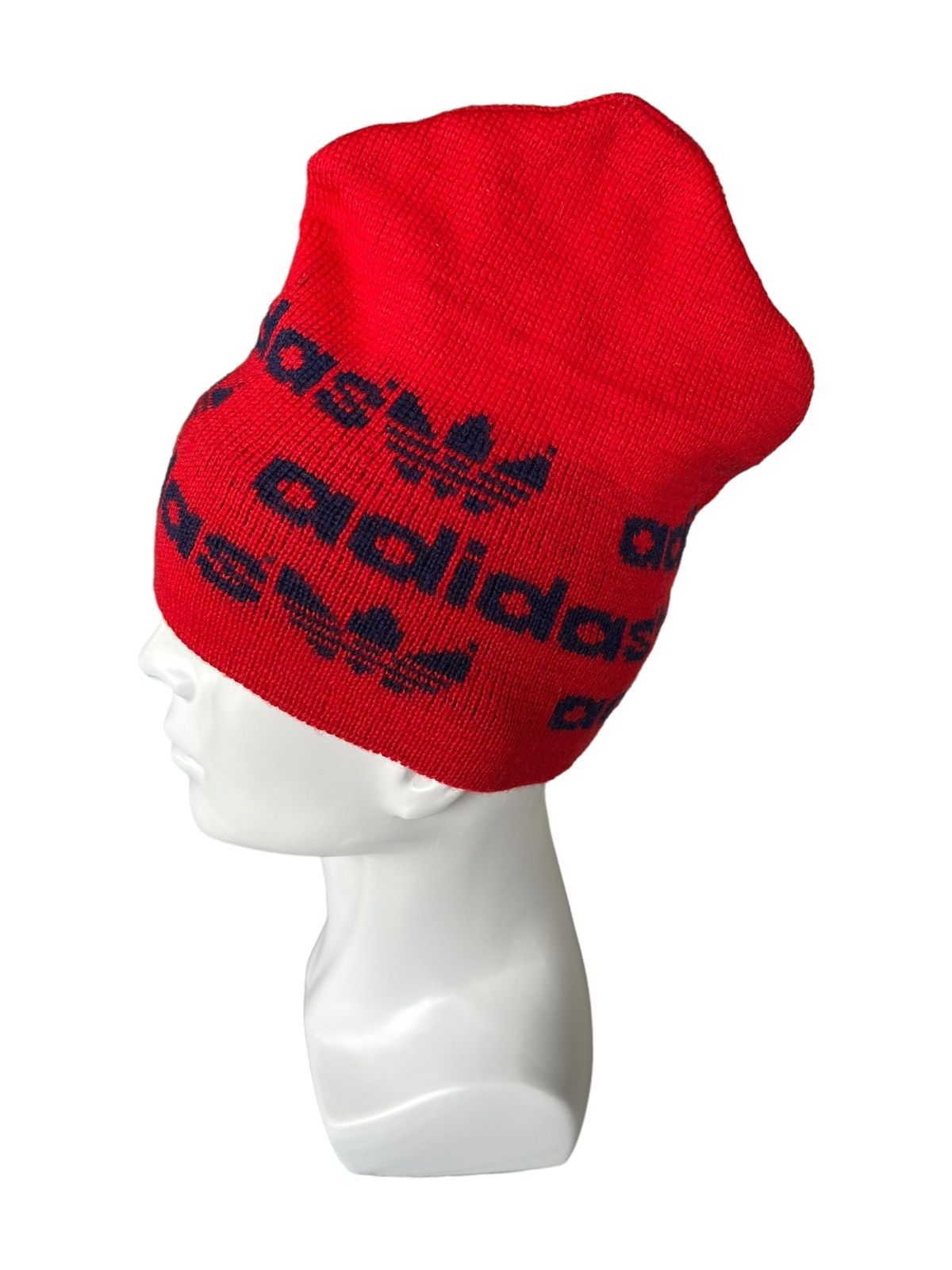 Adidas × Japanese Brand × Vintage Vintage Adidas Mohawk Design Beanie Hats made in japan☠️🎌 Size ONE SIZE - 2 Thumbnail