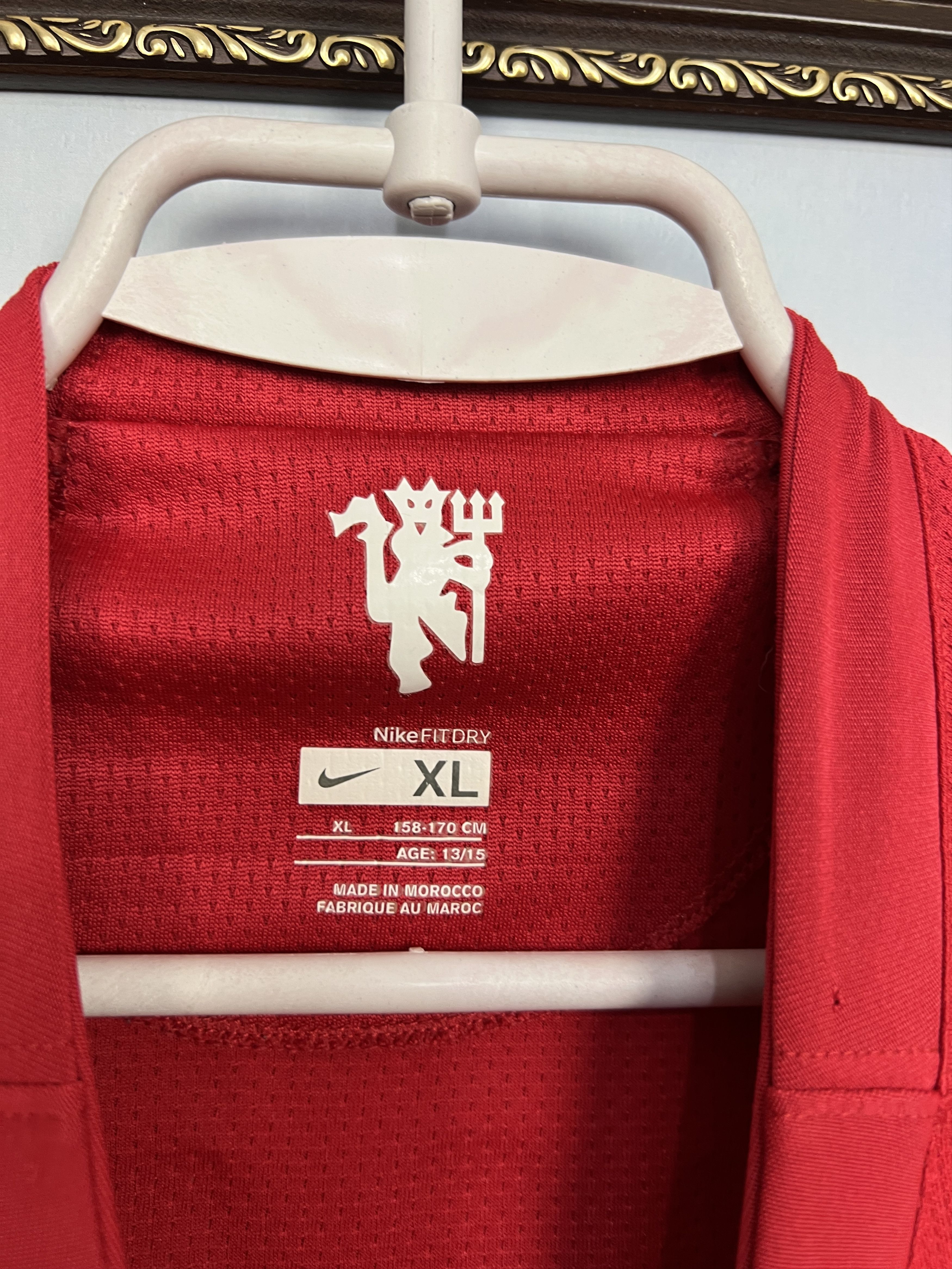 Nike Manchester United football shirt #17 Nani Jersey Boys XL Size US XXS / EU 40 - 9 Thumbnail