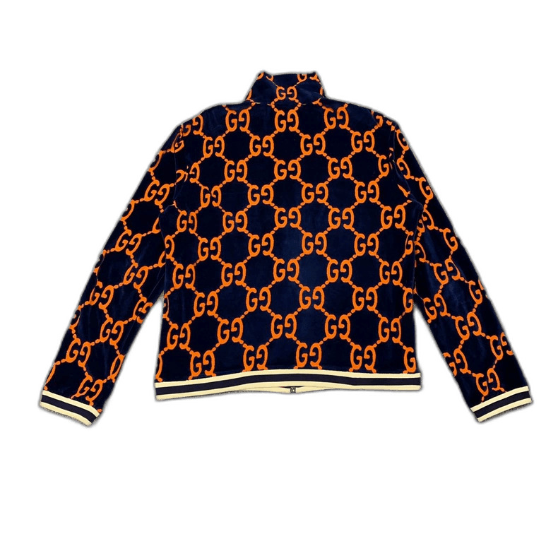Gucci Gucci Blue Orange Velvet Jacket-2505 Size XL / US 12-14 / IT 48-50 - 1 Thumbnail