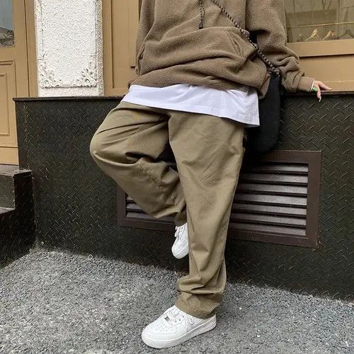 Designer × Vintage Loose casual trousers Instagram style wide legs Y2K Size US 32 / EU 48 - 4 Thumbnail