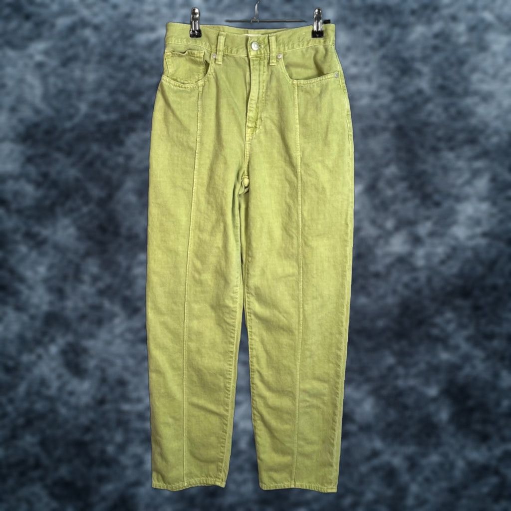 Madewell Madewell Womens Size 26 Baggy Straight Leg Jeans Green 100% Cotton Pants Size 26" / US 2 / IT 38 - 1 Thumbnail