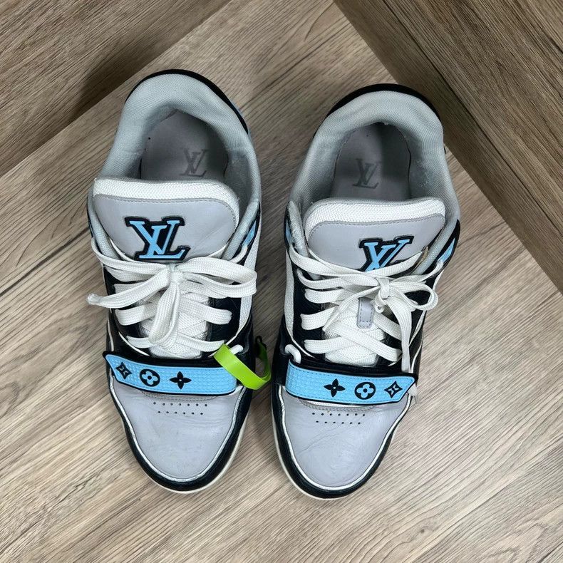 Louis Vuitton Louis Vuitton Trainer Grey-Blue Velcro Shoes Size US 9 / EU 42 - 5 Thumbnail