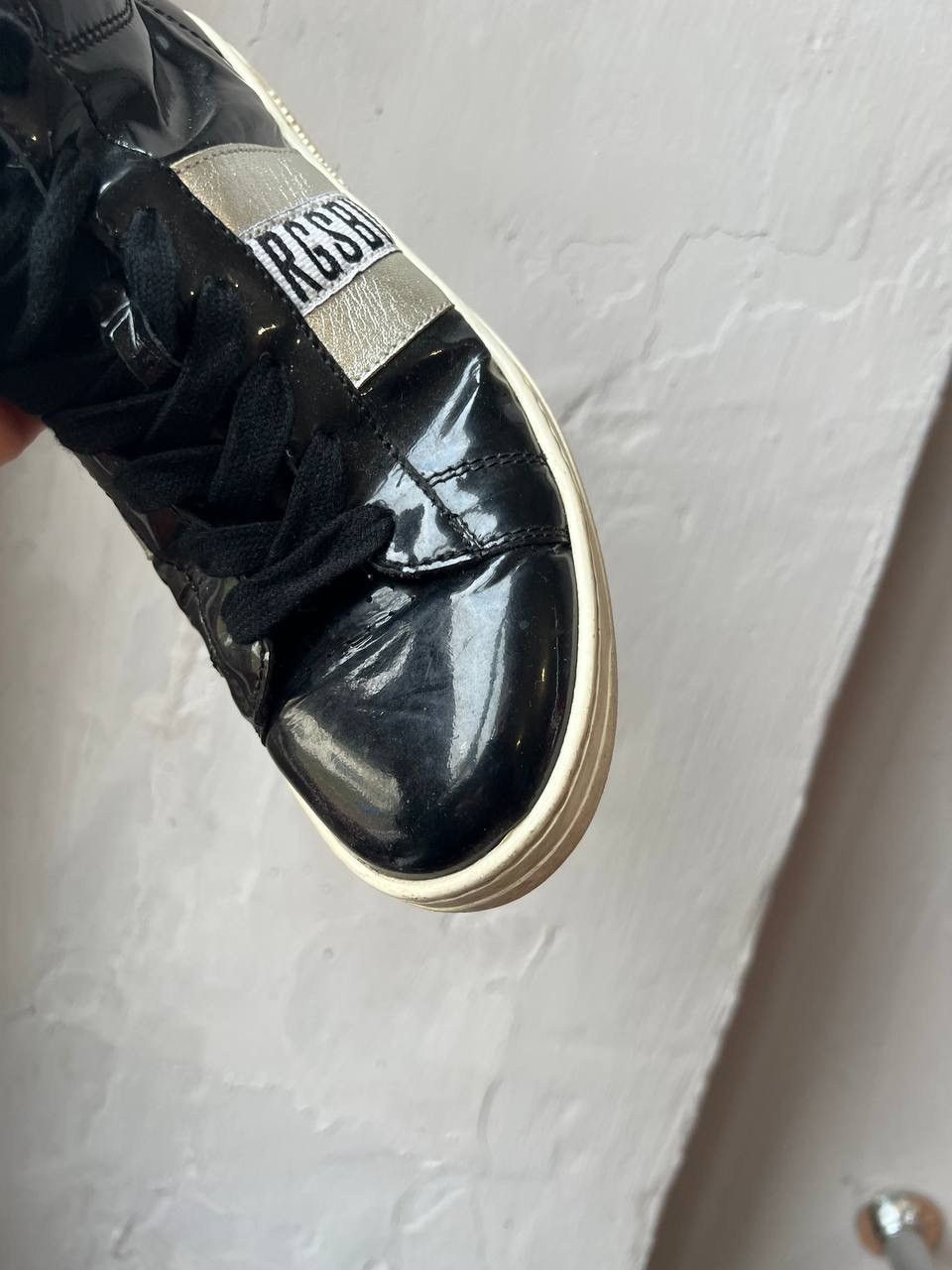 Dirk Bikkembergs DIRK BIKKEMBERGS RARE PATERN LEATHER BLACK TRAINER BOOTS 37 Size US 7 / IT 37 - 12 Thumbnail