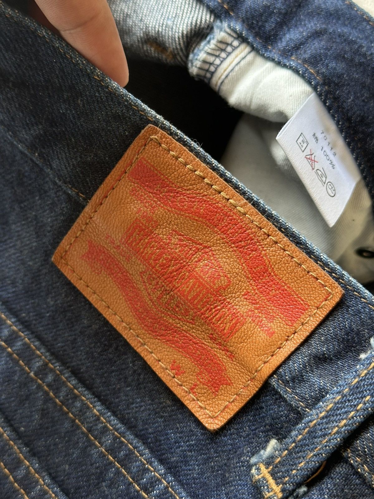 Harley Davidson VINTAGE X HARLEY DAVIDSON FLARE HEAVY HAIRY DENIM Size US 29 - 6 Thumbnail