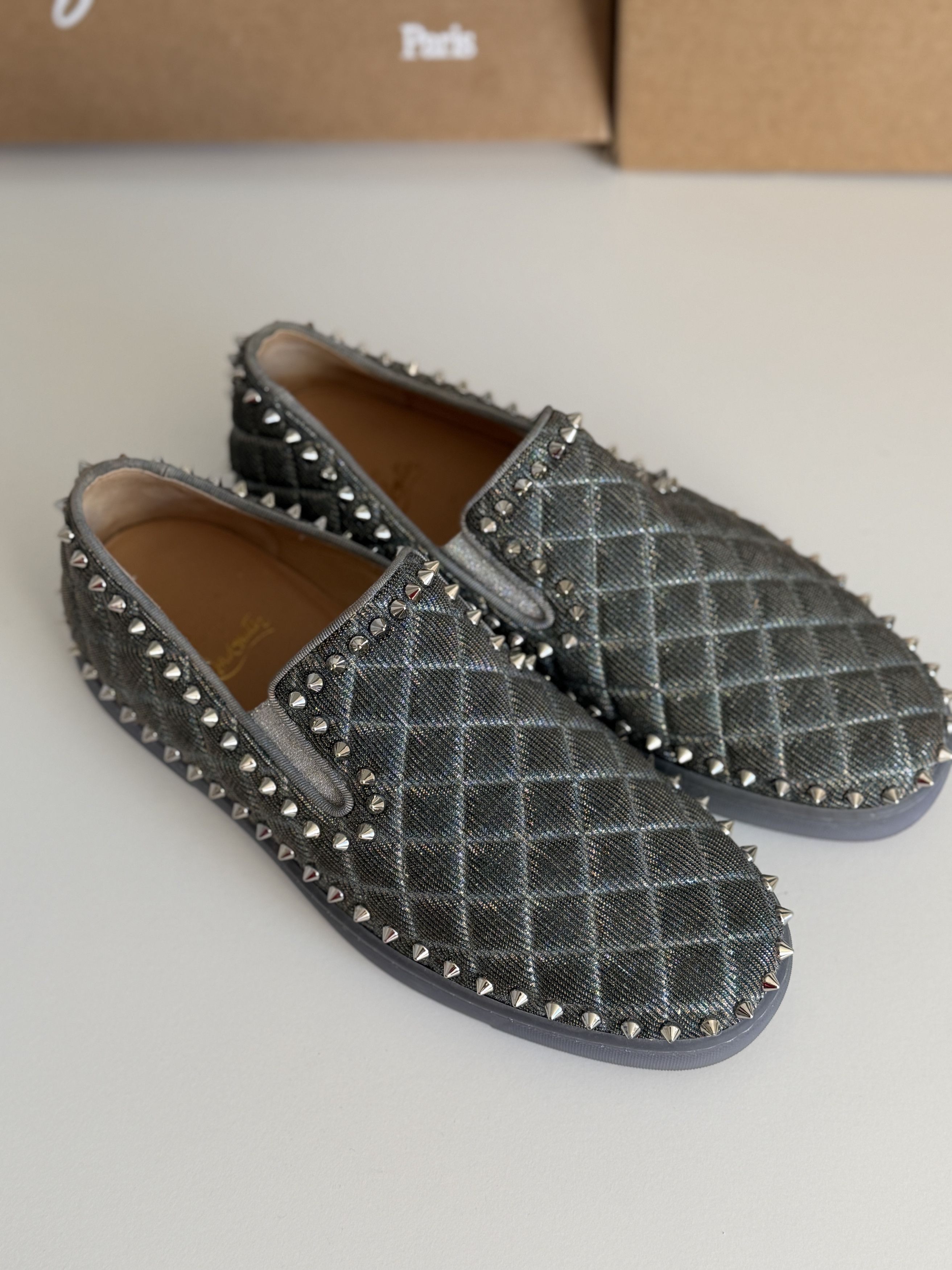 Christian Louboutin Louboutin spike slipons Size US 8 / EU 41 - 2 Thumbnail