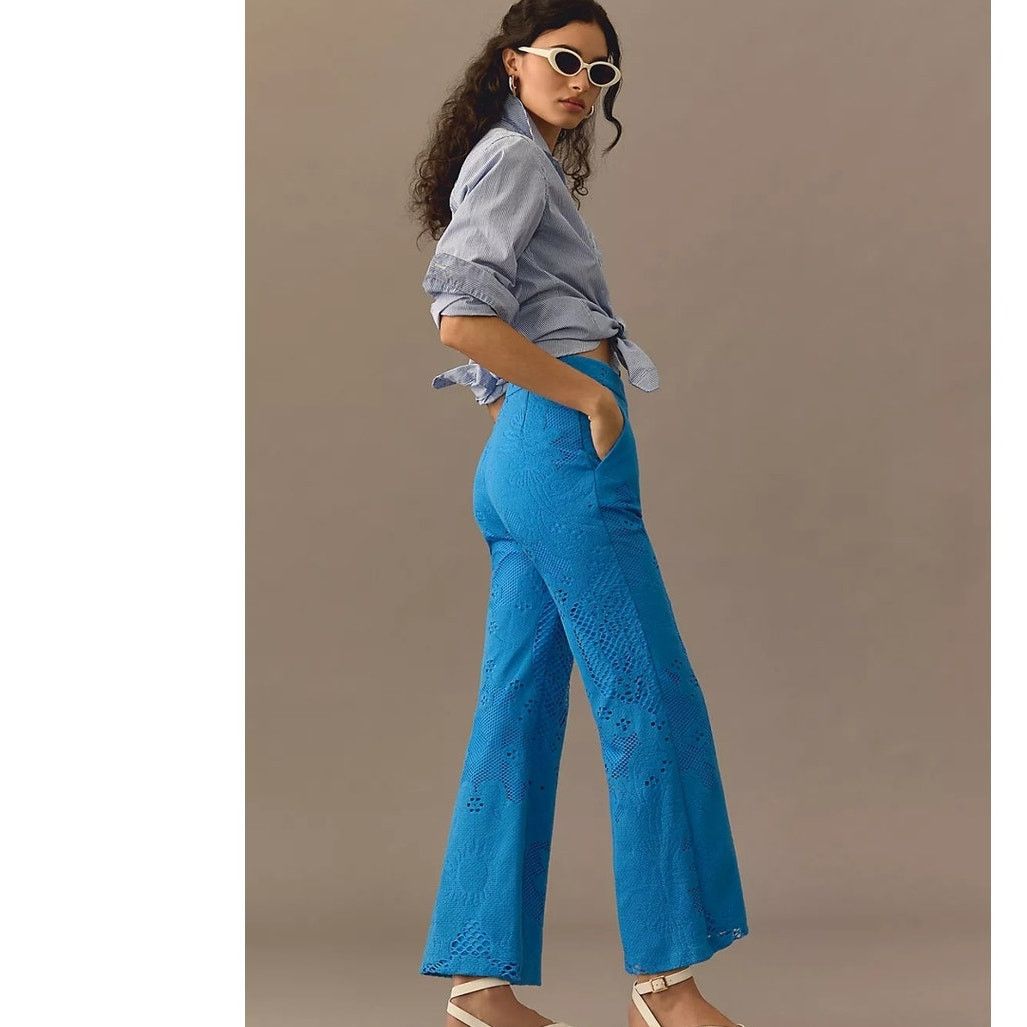 Anthropologie NWT Anthropologie Beatrice .b Cropped Chino Pants $375 Sz 4 Size 27" / US 4 / IT 40 - 1 Thumbnail