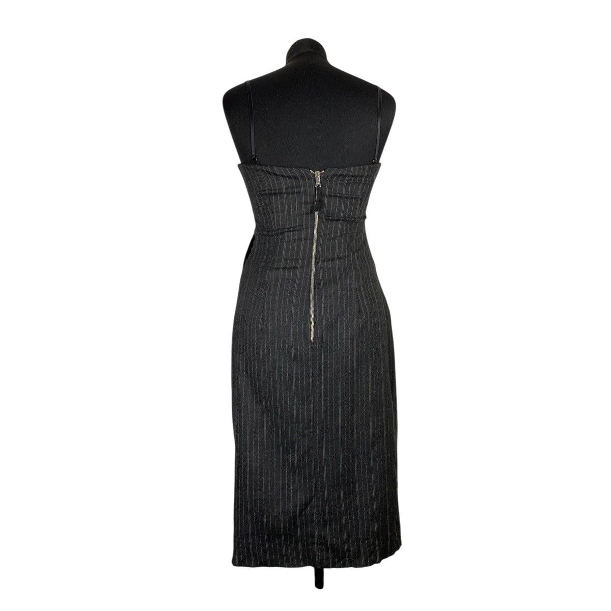 Dolce & Gabbana Dolce Gabbana pinstriped Inner Corset Bustier Draped Dress Size M / US 6-8 / IT 42-44 - 8 Thumbnail