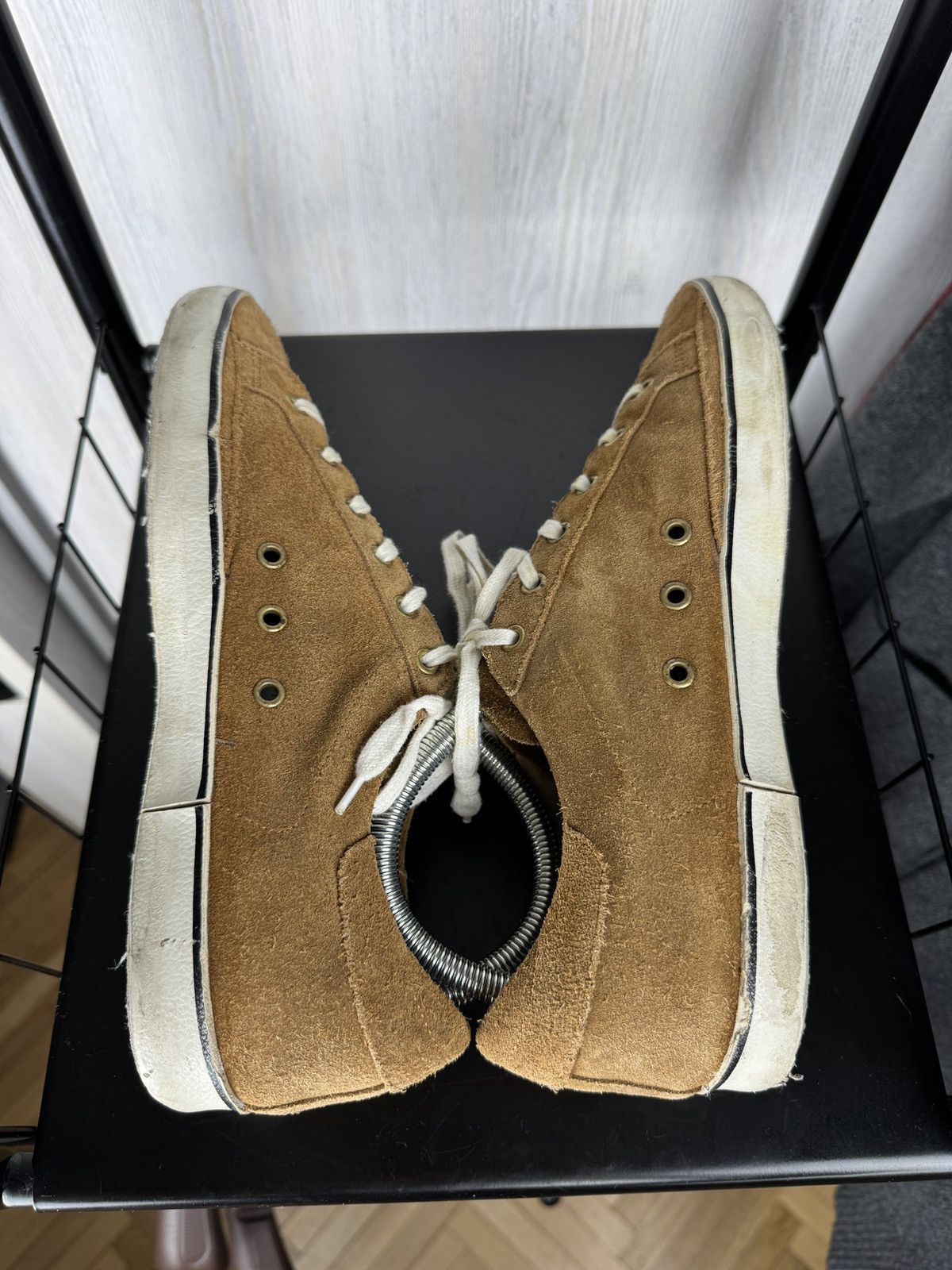 Golden Goose Golden Goose Deluxe Brand Super Star Lace-Up Camel Sneakers Size US 8 / EU 41 - 9 Thumbnail