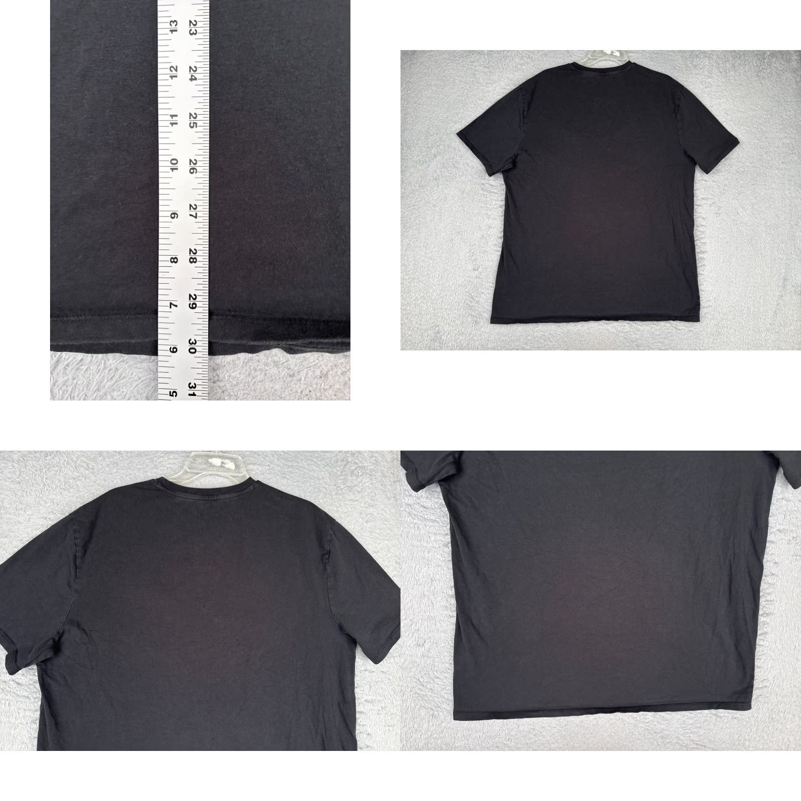 Tommy Hilfiger Tommy Hilfiger Shirt Adult XL Black Short Sleeve Crew Cotton Blend Logo Size US XL / EU 56 / 4 - 9 Thumbnail