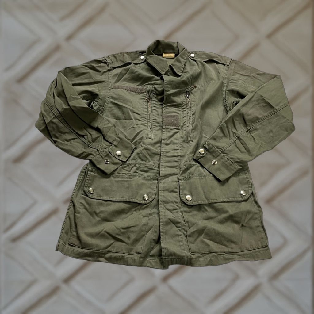 Vintage 88 Military Jacket Womens Medium Army Green Parka Button Down Outdoor Hunting Jacket Size M / US 6-8 / IT 42-44 - 1 Thumbnail