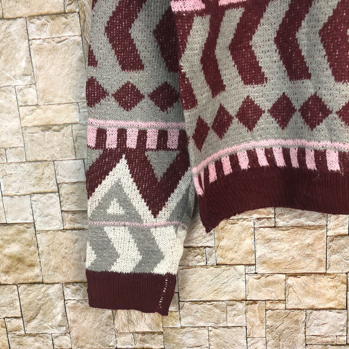 Homespun Knitwear × Japanese Brand Anap Purple art Knitwear #A769 Size XS / US 0-2 / IT 36-38 - 6 Thumbnail