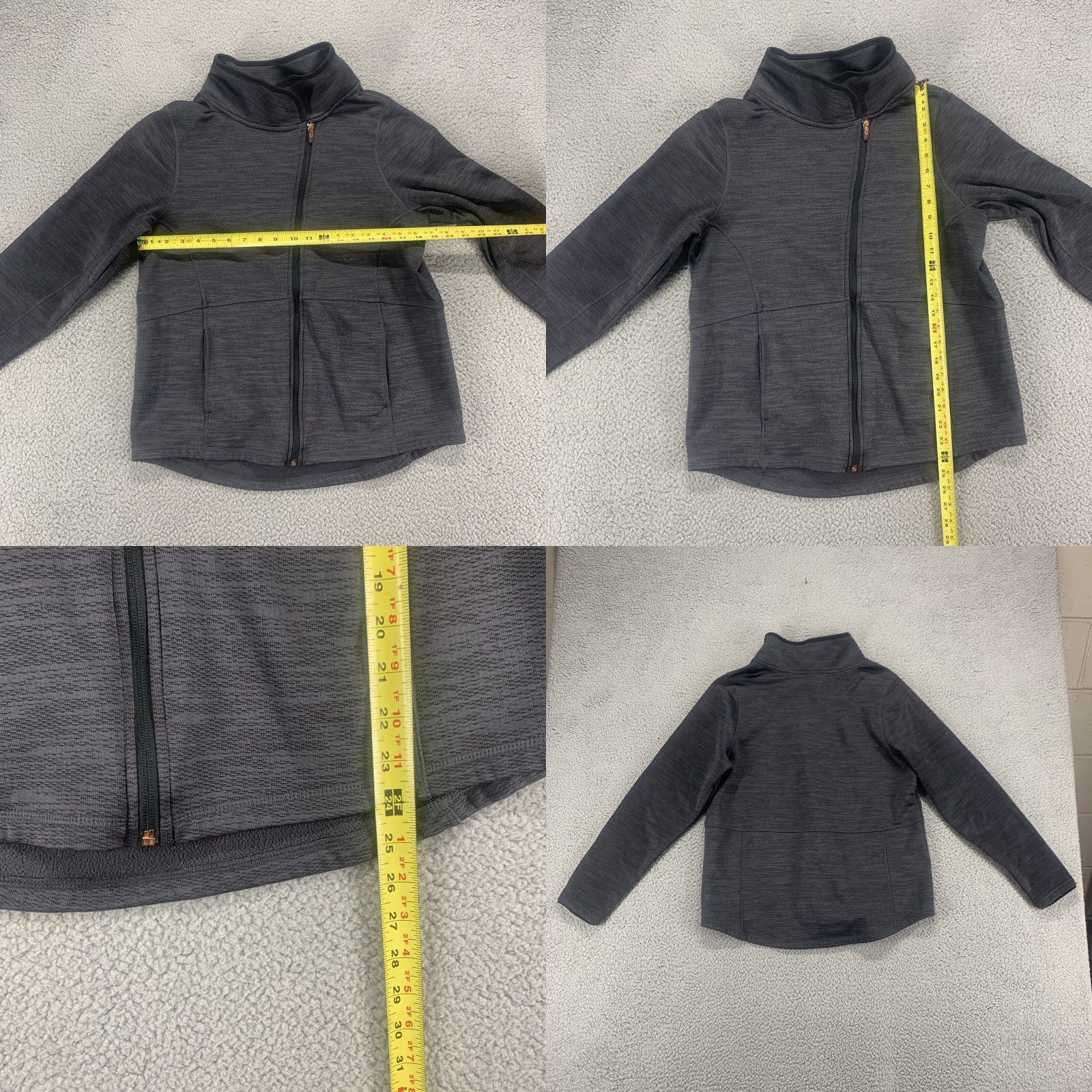 Champion Champion Jacket Womens Large Gray Logo Full Zip Size L / US 10 / IT 46 - 8 Thumbnail