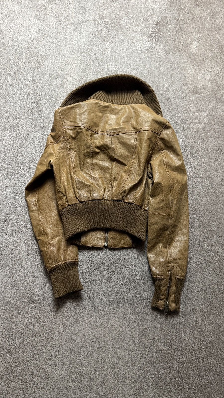 Genuine Leather Vintage Y2K faded leather jacket Gucci Hysteric LGB style Size L / US 10 / IT 46 - 5 Thumbnail