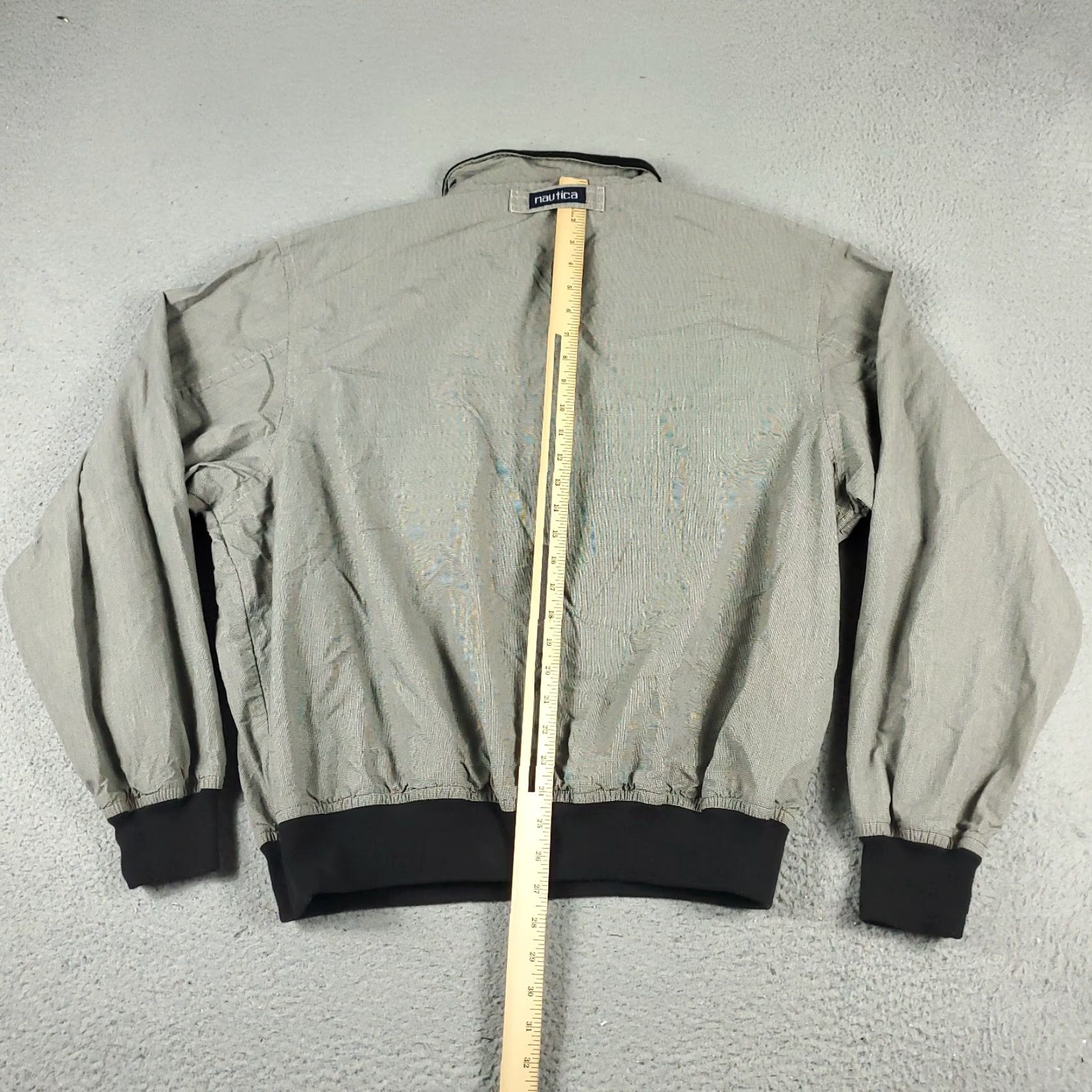 Nautica Nautica Jacket Mens Size XL Gray 1/4 Zip Up Pullover Windbreaker Stained Size US XL / EU 56 / 4 - 6 Thumbnail