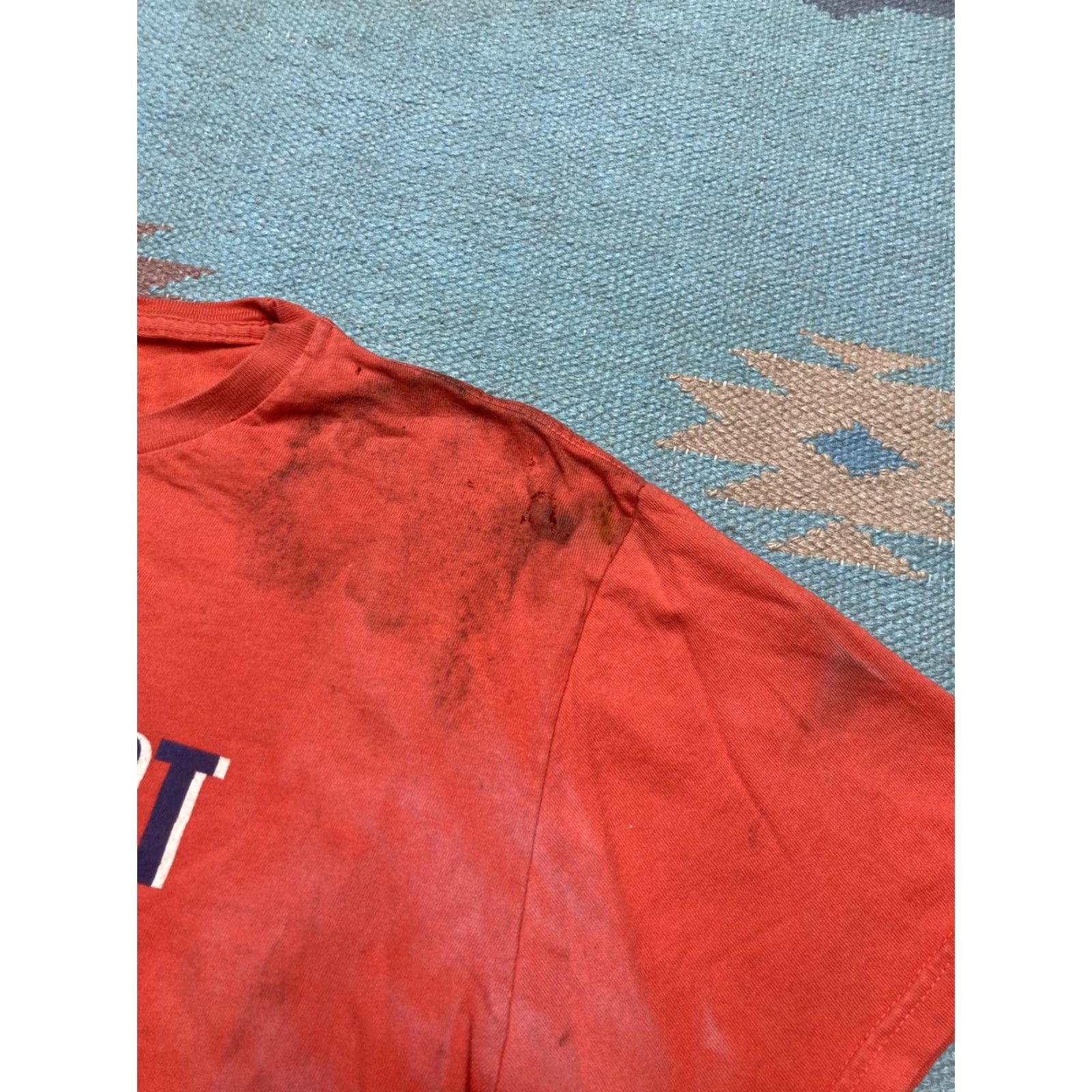 Ralph Lauren VINTAGE Ralph Lauren polo sport graphic t shirt y2k distressed spell out small Men Shirt S Orange Sports Mens Size US S / EU 44-46 / 1 - 5 Thumbnail