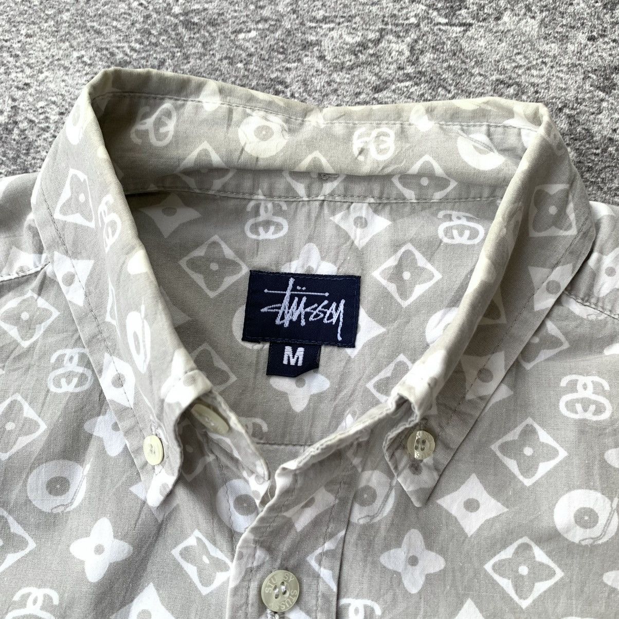 Stussy × Vintage 💥Rare💥 90’s Stussy LV monogram Shirt Size US M / EU 48-50 / 2 - 7 Thumbnail