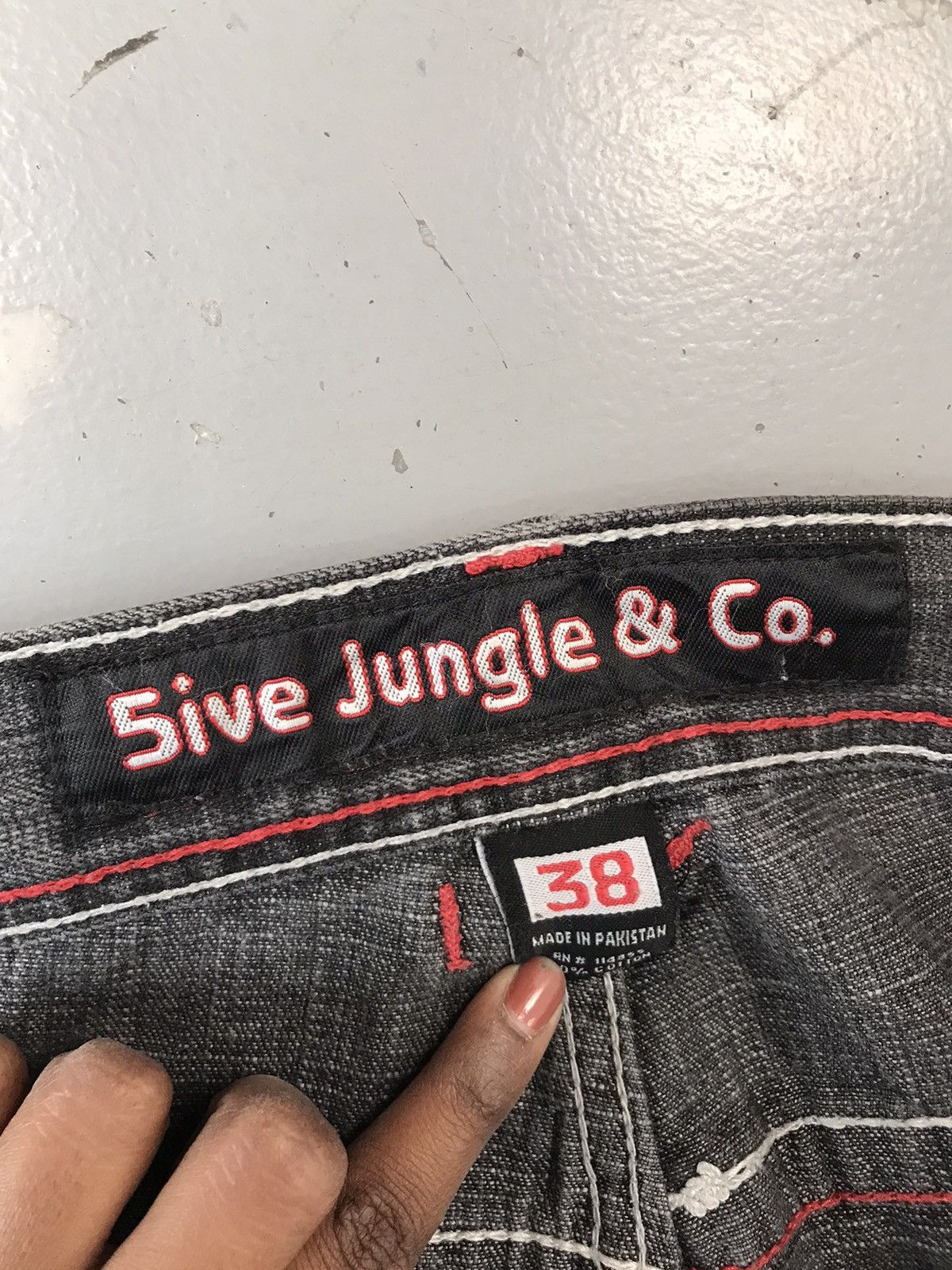 JNCO × Southpole × Vintage Vintage 5ive jungle & co. Y2K straight fit denim Size US 38 / EU 54 - 11 Thumbnail