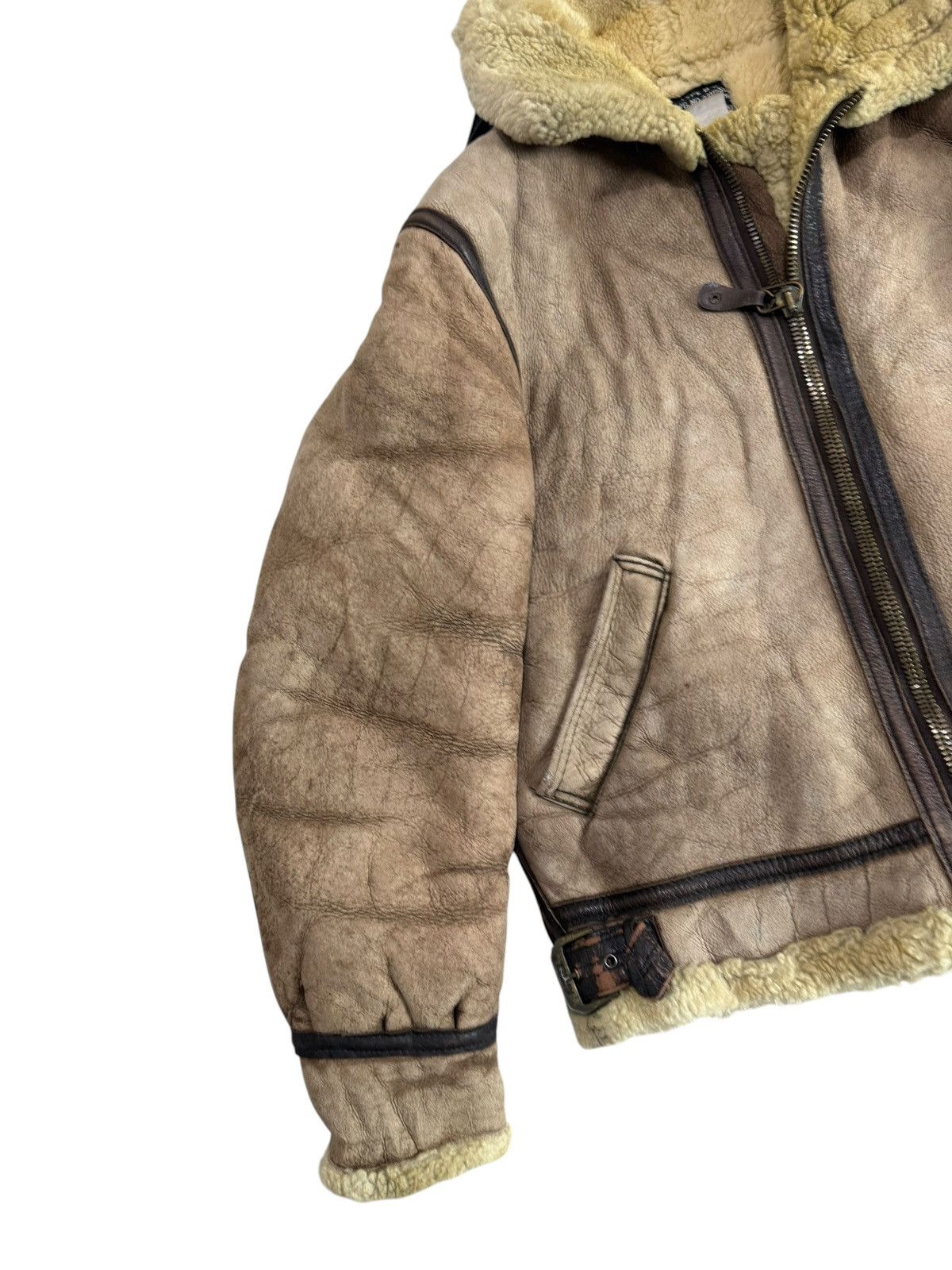 Avirex Vintage Sheep Skin Shearling Avirex Distress Jacket Size 38 Size US S / EU 44-46 / 1 - 3 Thumbnail