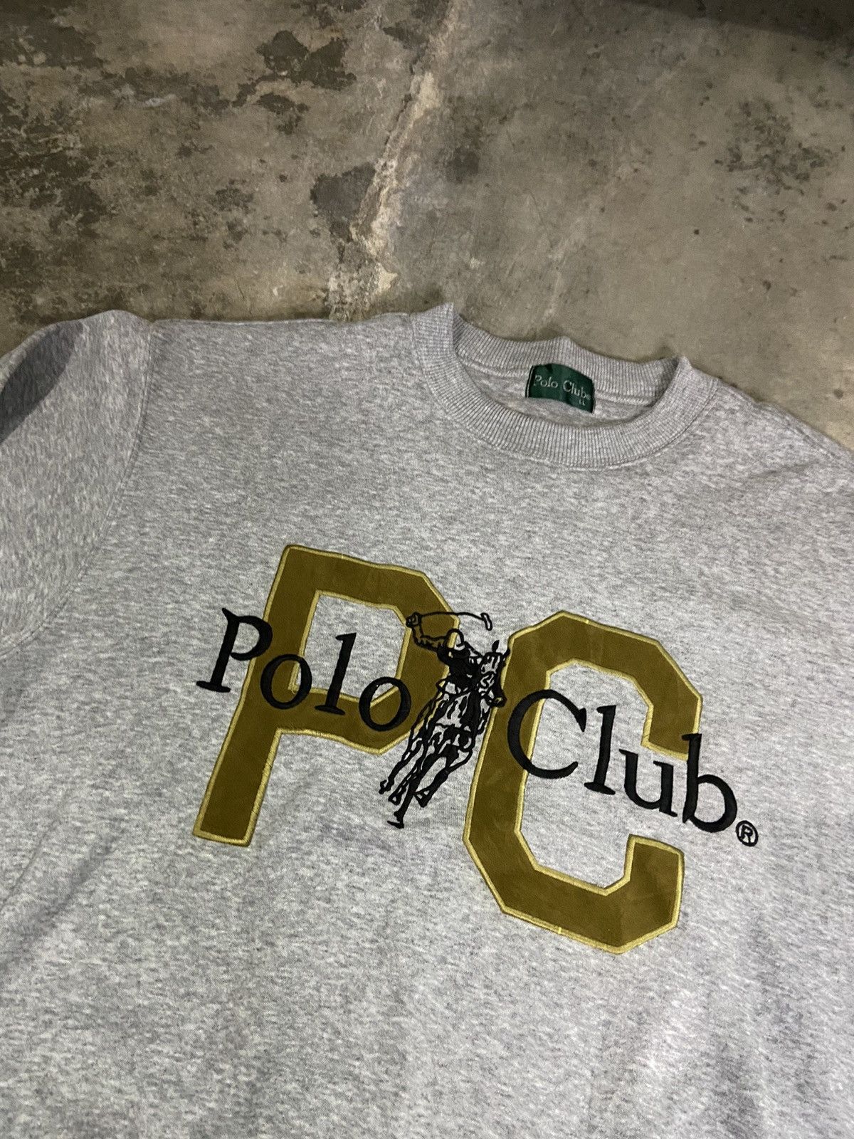Beverly Hills Polo Club × Vintage Vintage Polo Club Big Logo Sweatshirt Size US L / EU 52-54 / 3 - 3 Thumbnail