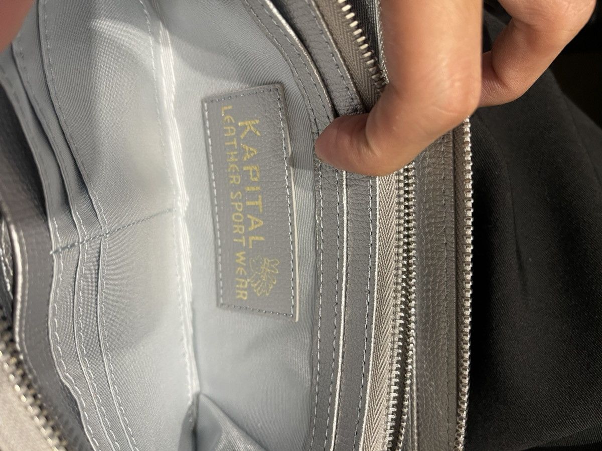 Kapital Kapital Bone Hand Zip Long Wallet Silver Size ONE SIZE - 2 Thumbnail
