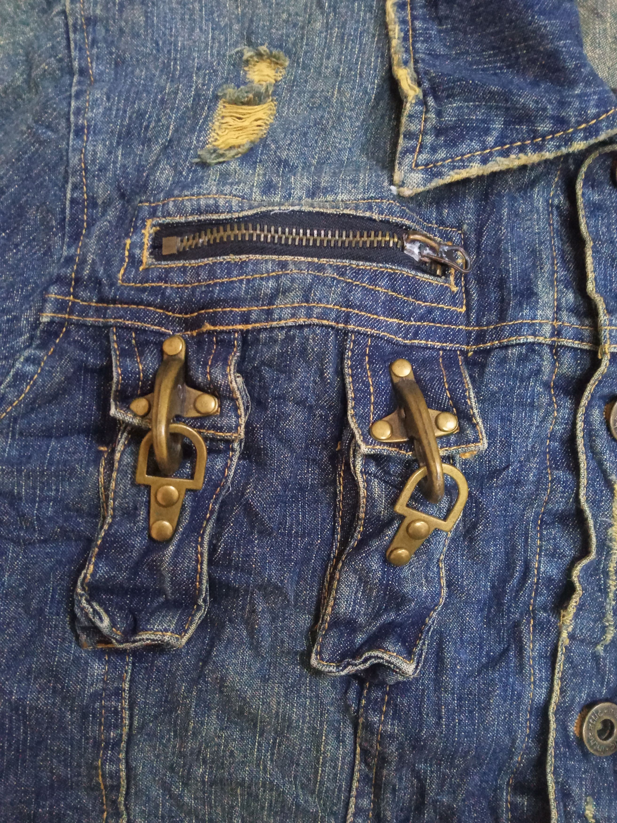 In The Attic In The Attic Distressed Torn & Rusty Design Denim Jacket Size US L / EU 52-54 / 3 - 8 Thumbnail