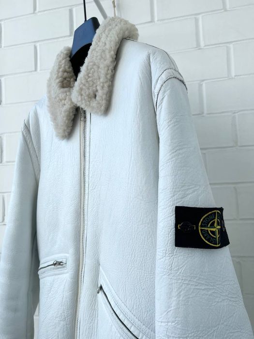 Stone island sheepskin store jacket