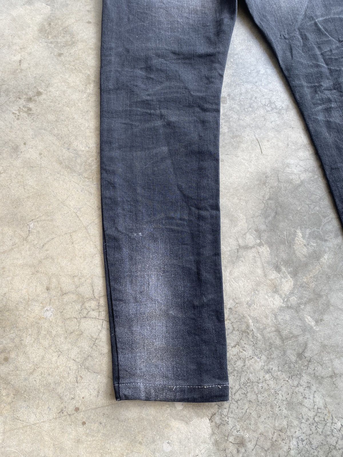 Hysteric Glamour × Le Grande Bleu (L.G.B.) × Tornado Mart Tornado Mart Distressed Black Altered Skinny Jeans Size US 29 - 10 Thumbnail