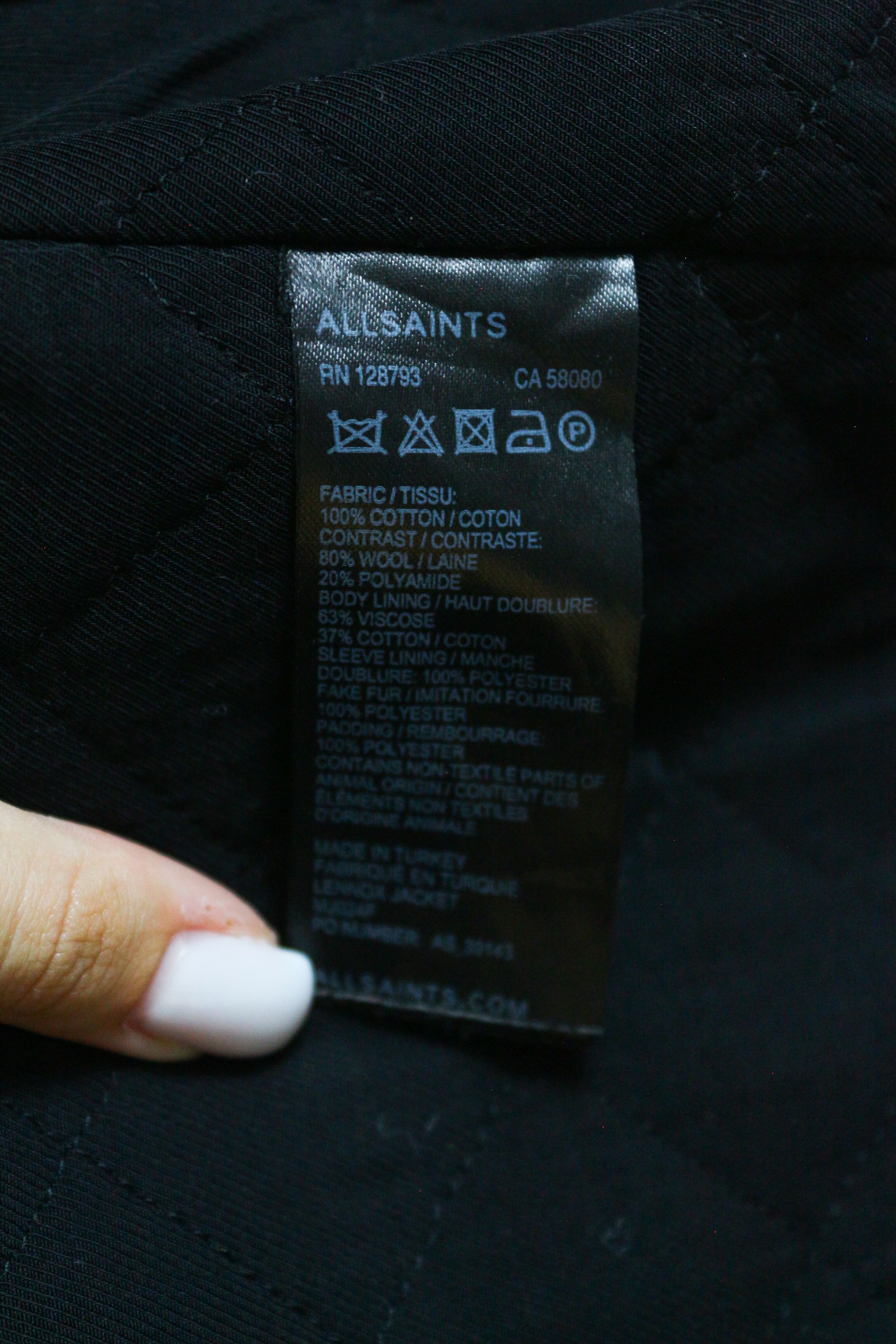 Allsaints Allsaints Lennox Sherpa Bicker Jacket Bomber Washed Black Size US M / EU 48-50 / 2 - 6 Thumbnail