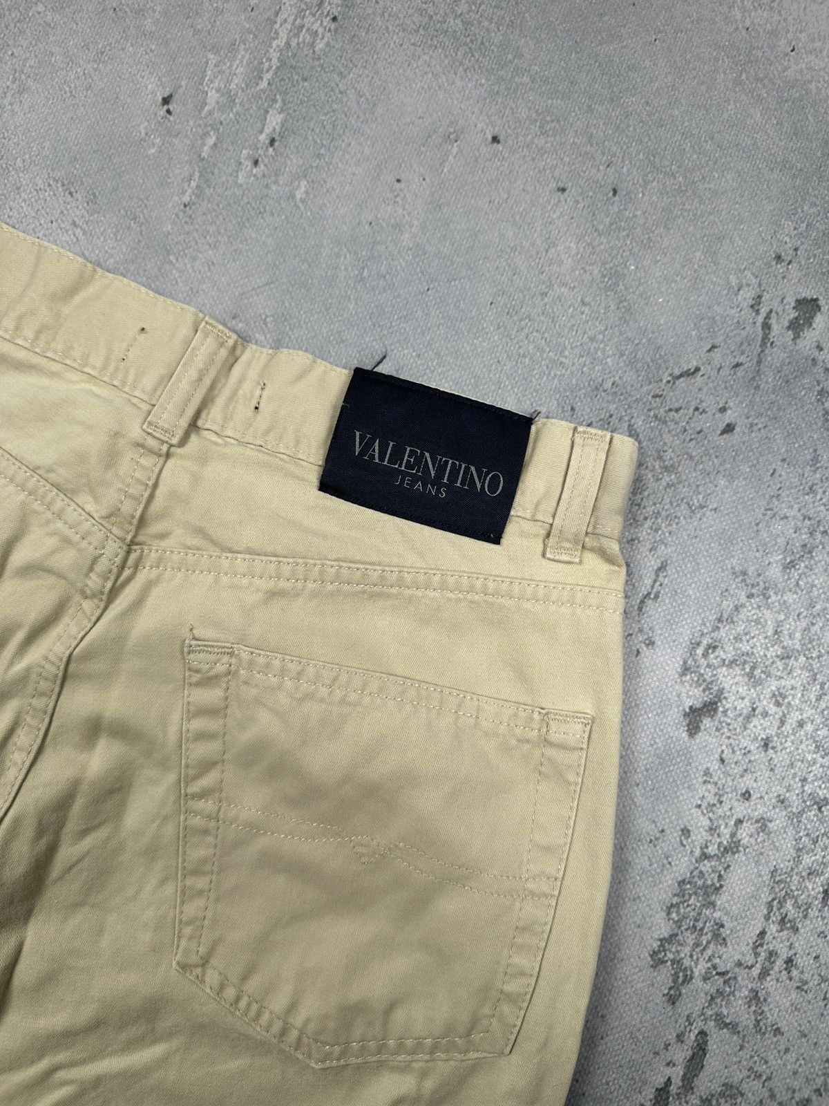Valentino Valentino Jeans Vintage Beige Chino Pant Minimalist Trousers Size US 30 / EU 46 - 17 Thumbnail