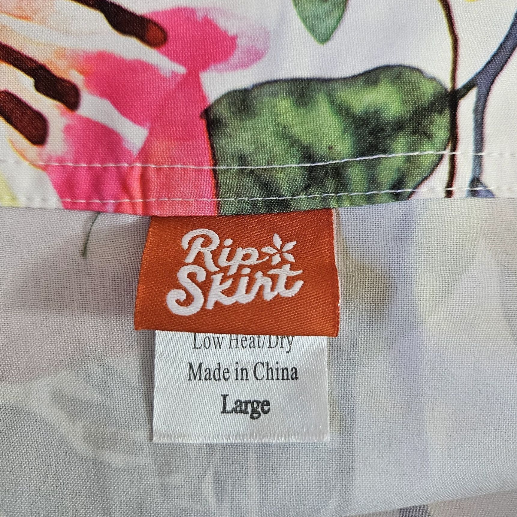 Pinko Rip Skirt Womens Wrap Skirt L Pink Green Floral Short Size L Casual Vintage No Size 36" / US 14 / IT 50 - 4 Thumbnail