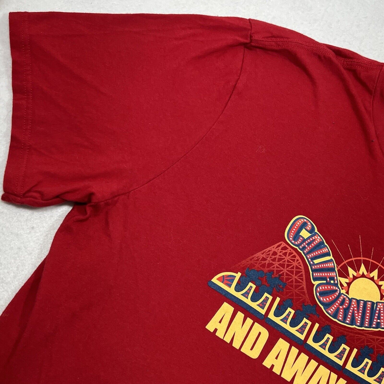 Disney Disney Parks California Adventure Screamin' Red Graphic Tee Size US XXL / EU 58 / 5 - 5 Thumbnail