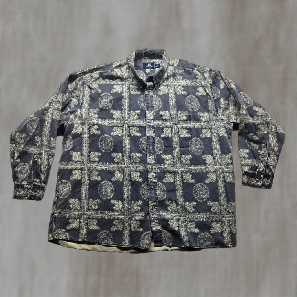 Van Heusen Van Heusen Button-Up Shirt Adult Men 2XLT Tall Long Sleeve Check Multicolor Casual Size US XXL / EU 58 / 5 - 1 Thumbnail