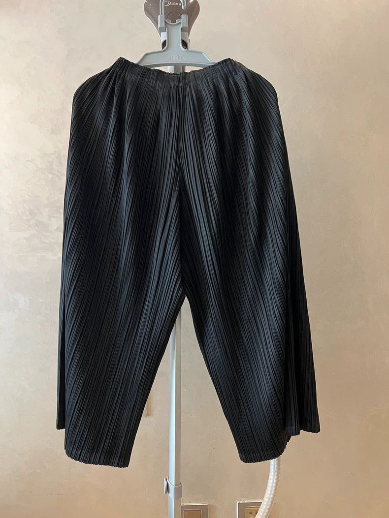 Issey Miyake issey miyake size:3 Black pleated pants Size US 26 / EU 42 - 2 Thumbnail