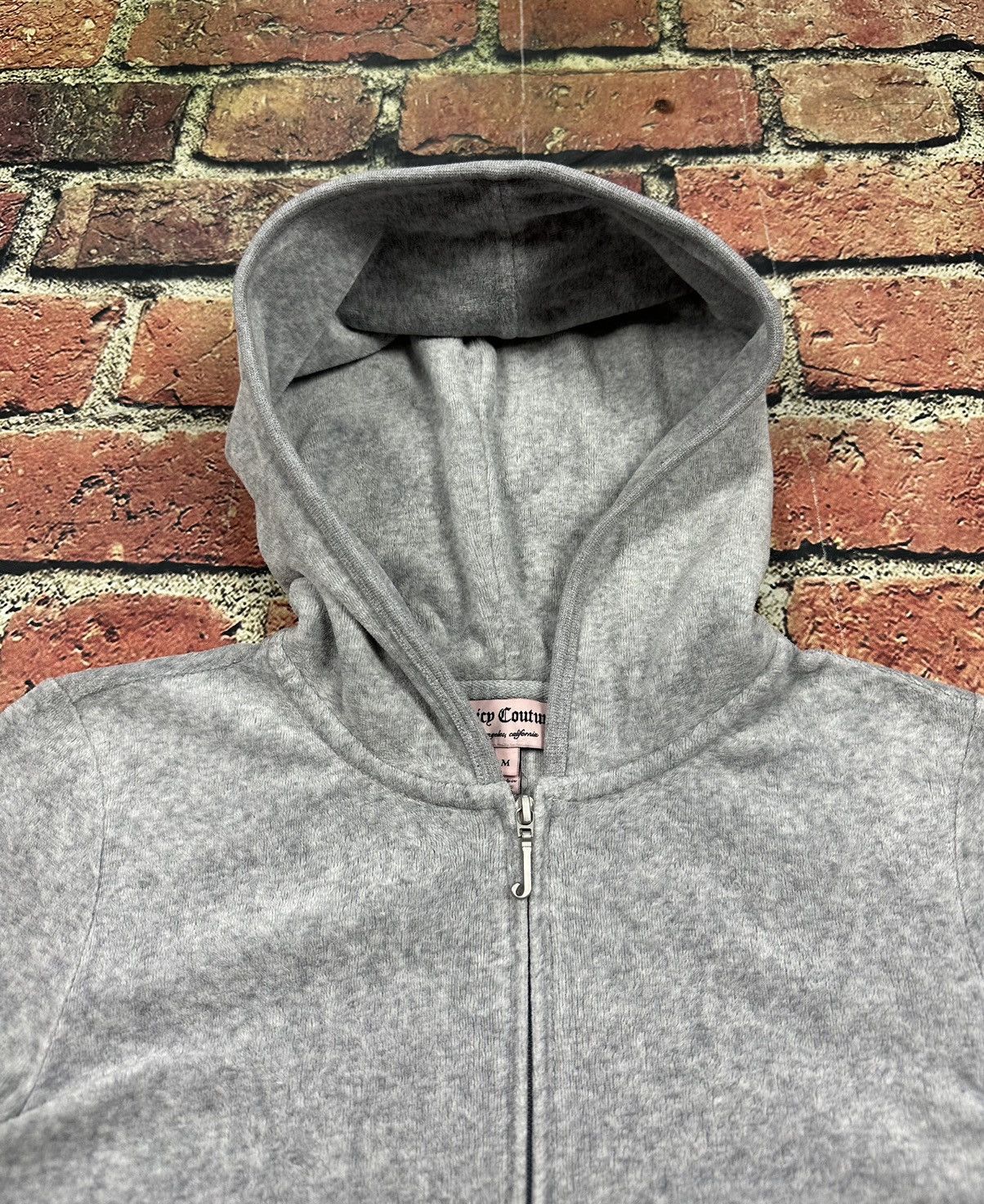 Juicy Couture Juicy Couture Velour Love Juicy Zip Up Hoodie Sweatshirt Y2K Size M / US 6-8 / IT 42-44 - 6 Thumbnail