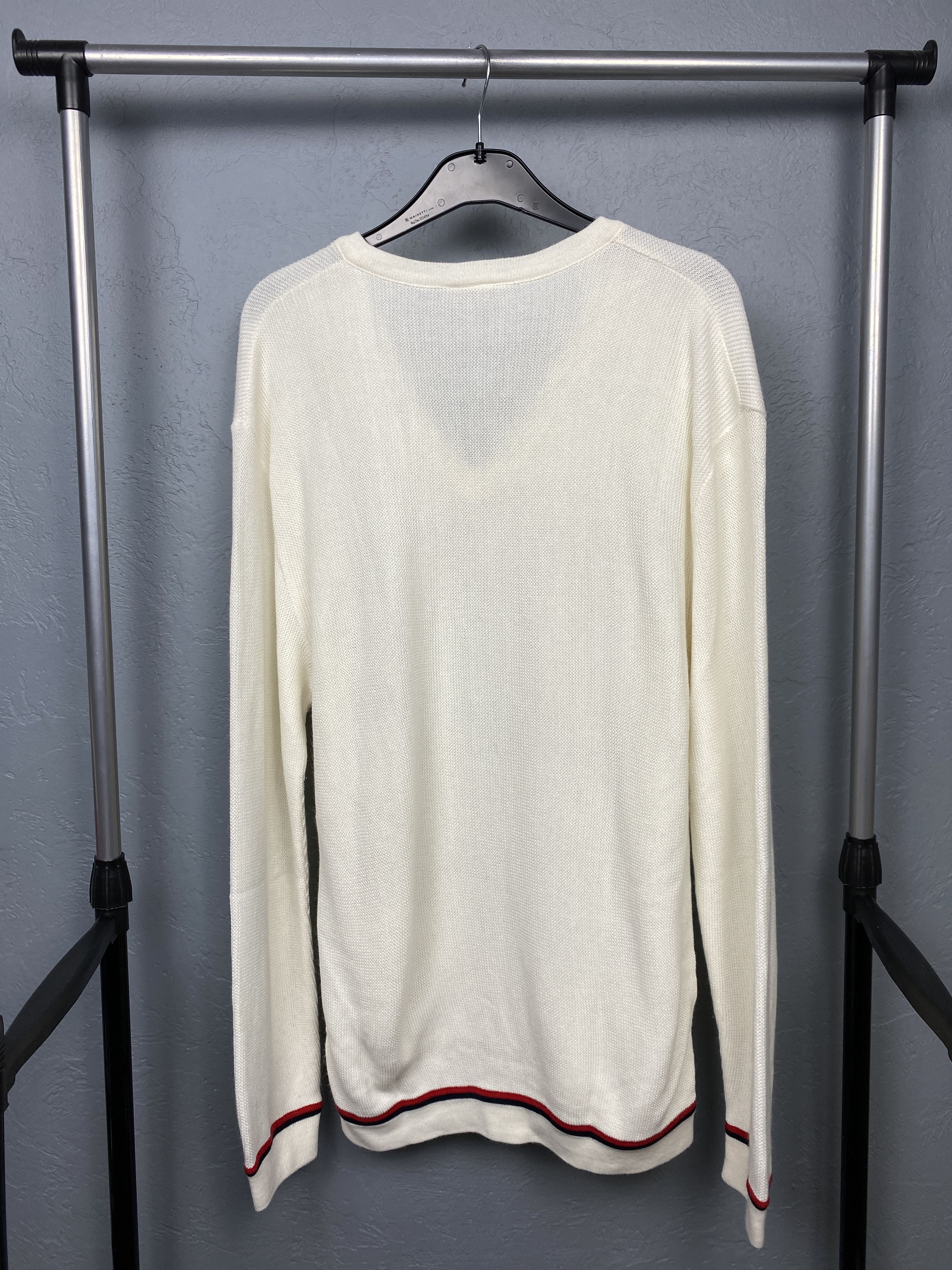 Lacoste Chemise Lacoste Vintage Mens Knit V-Neck Sweater Size US L / EU 52-54 / 3 - 7 Thumbnail