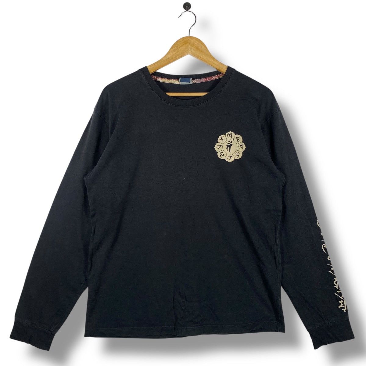 PPFM Japanese Brand PPFM Mantra Wheel Buddism Longsleeve Tee Size US L / EU 52-54 / 3 - 1 Thumbnail