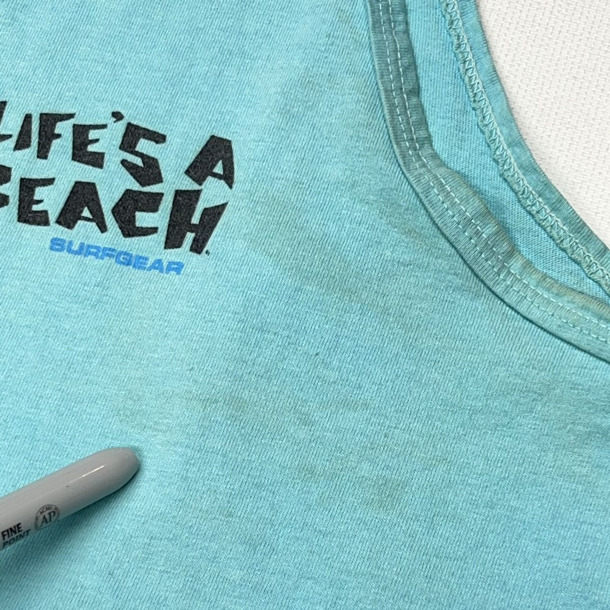 Anvil × Vintage Lifes A Beach Tee Shirt Sleeveless Surf Cartoon 90s Size US L / EU 52-54 / 3 - 9 Thumbnail