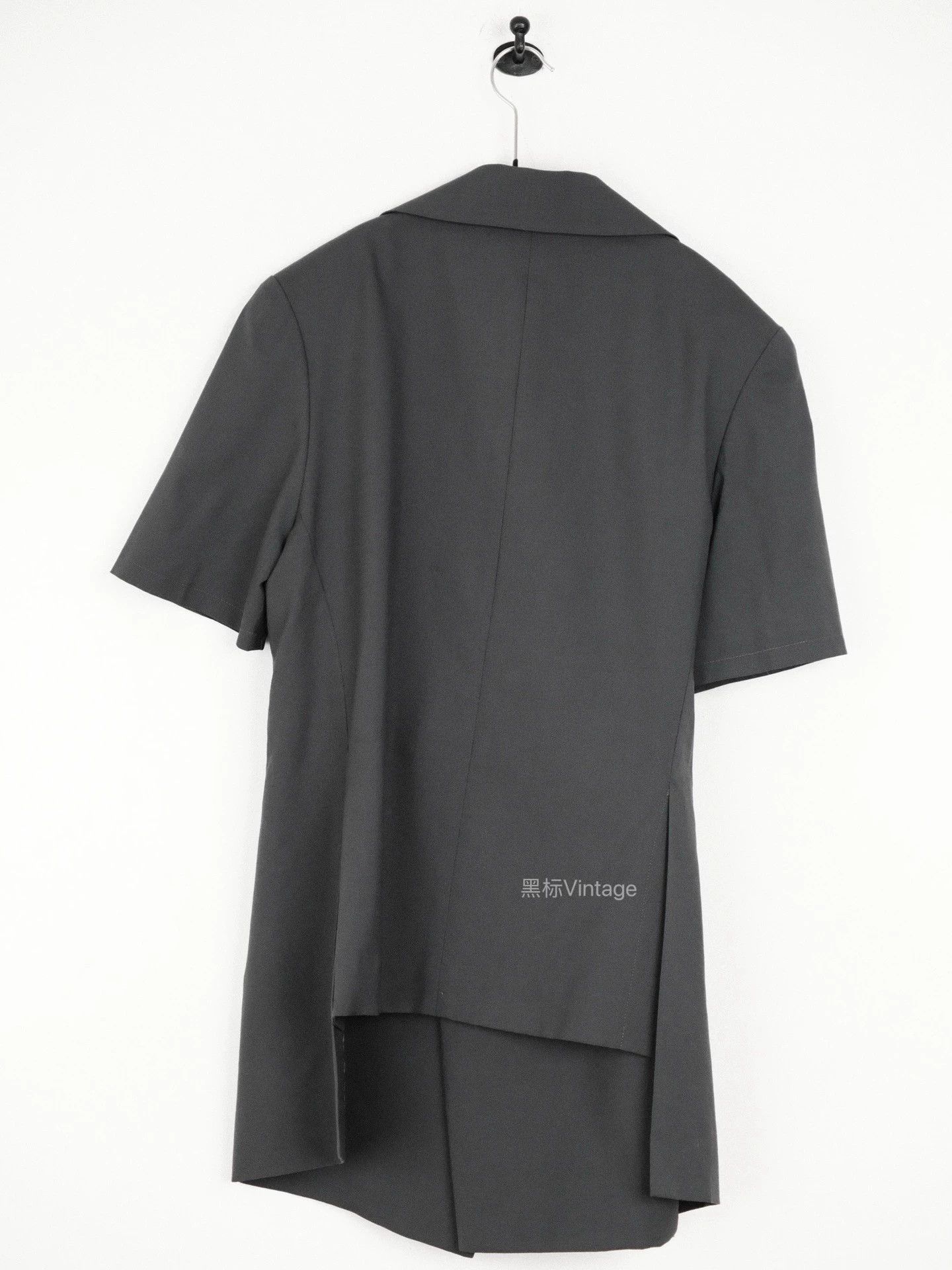Yohji Yamamoto Yohji Yamamoto 09aw Double-Tie Blazer Women’s Charcoal Size S / US 4 / IT 40 - 6 Thumbnail