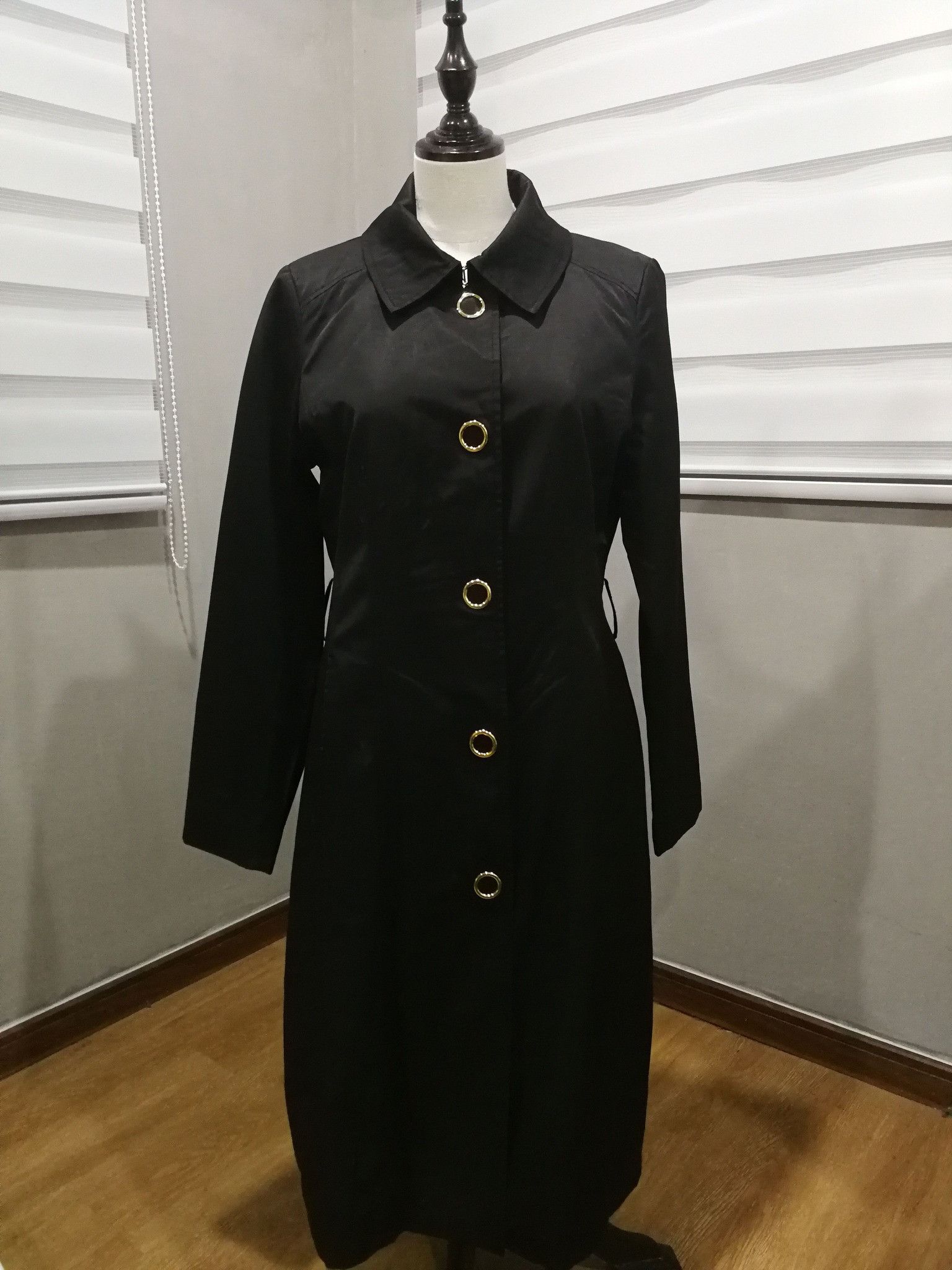 Anne Klein × Designer ANNE KLEIN long trench coat belt S 2007l8 Size S / US 4 / IT 40 - 1 Thumbnail