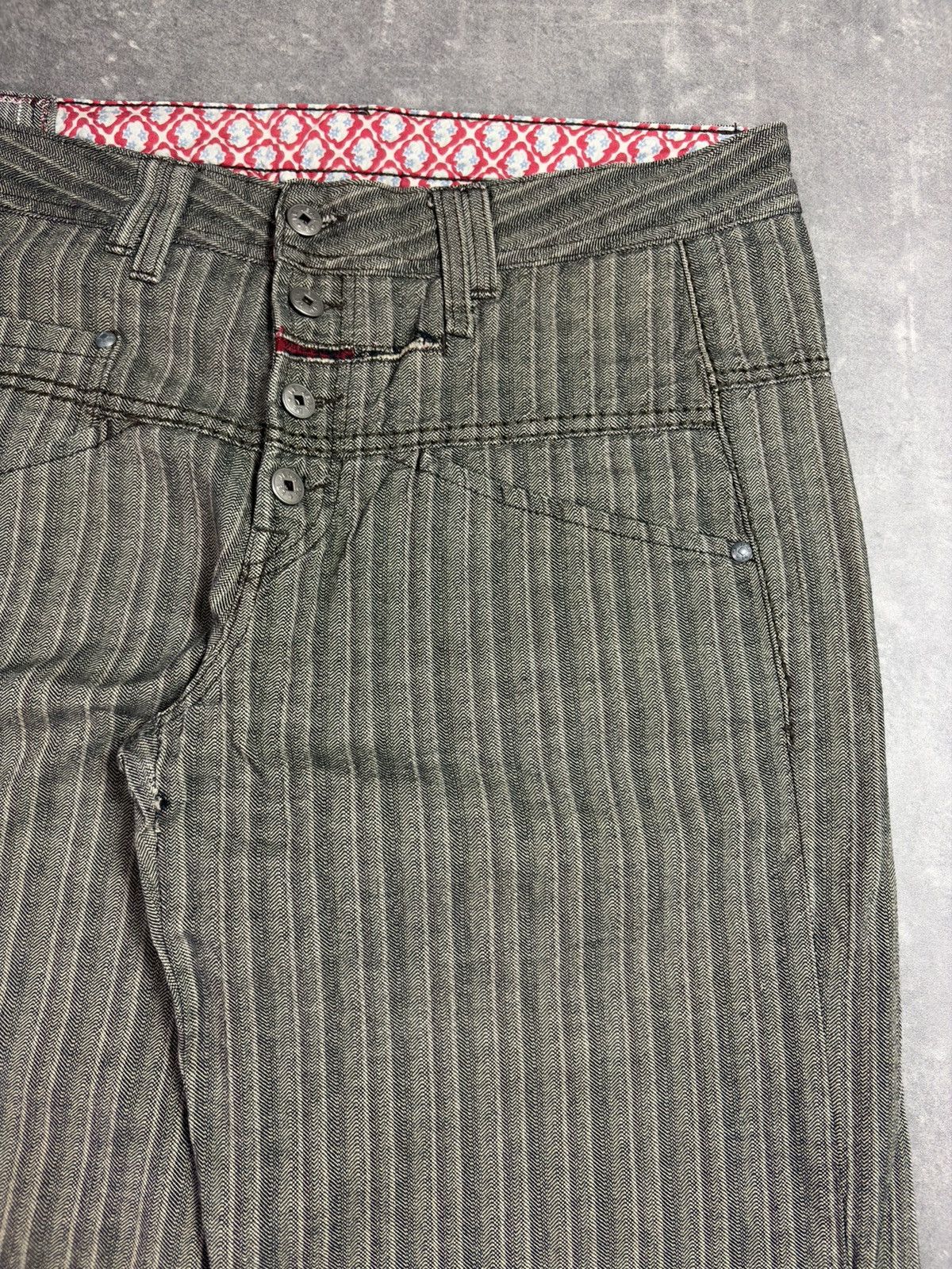 Marithe + Francois Girbaud 00s Marithe + Francois Girbaud Striped Wide Leg Pants 32 34 Size US 32 / EU 48 - 8 Thumbnail