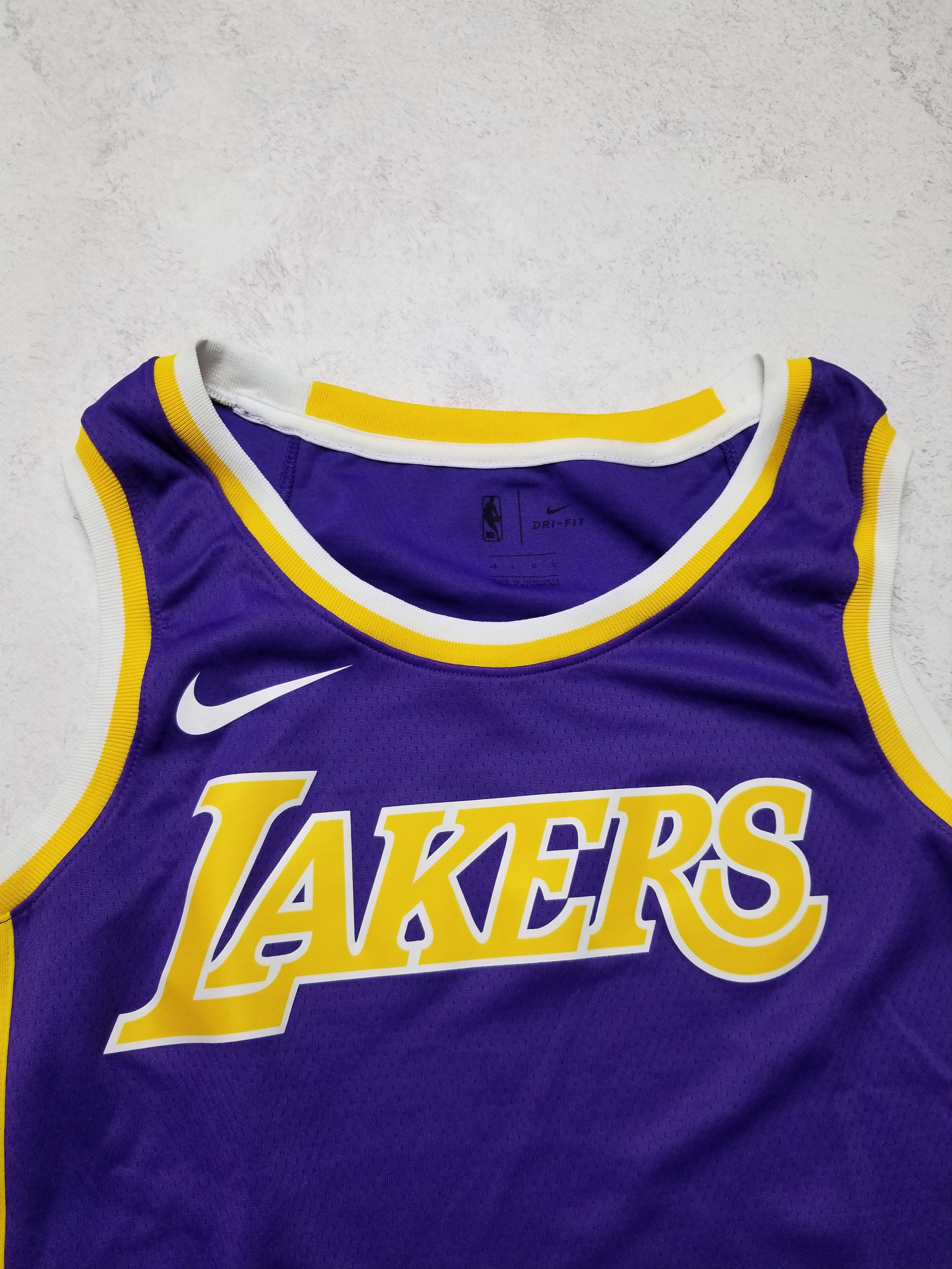 Nike Nike Los Angels Lakers NBA Swingman Blank Jersey AA7098-504 Size US L / EU 52-54 / 3 - 9 Thumbnail