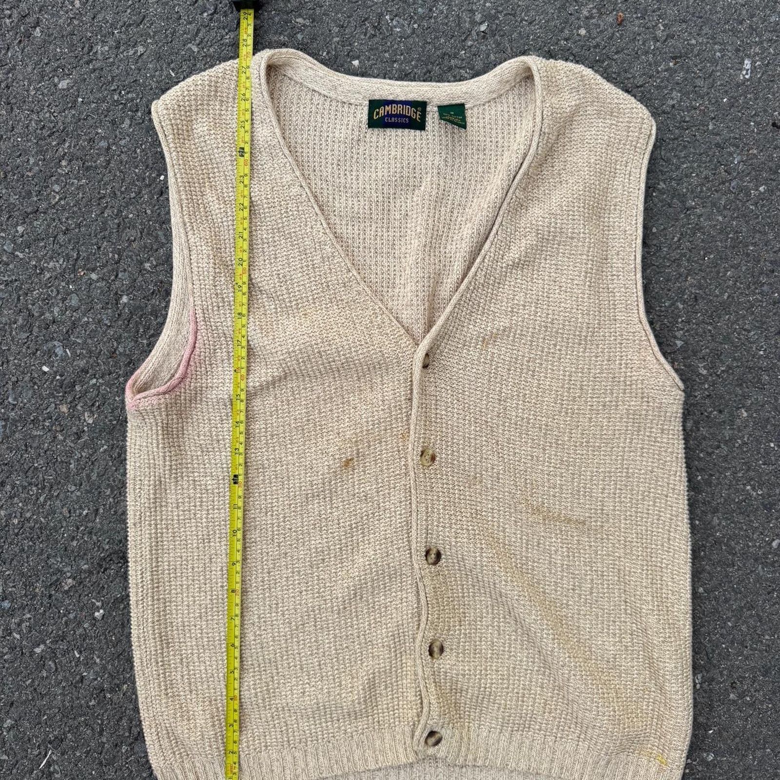 Cambridge Satchel Company Vintage Cambridge Classics Sweater Vest – Size Medium Size US M / EU 48-50 / 2 - 8 Thumbnail